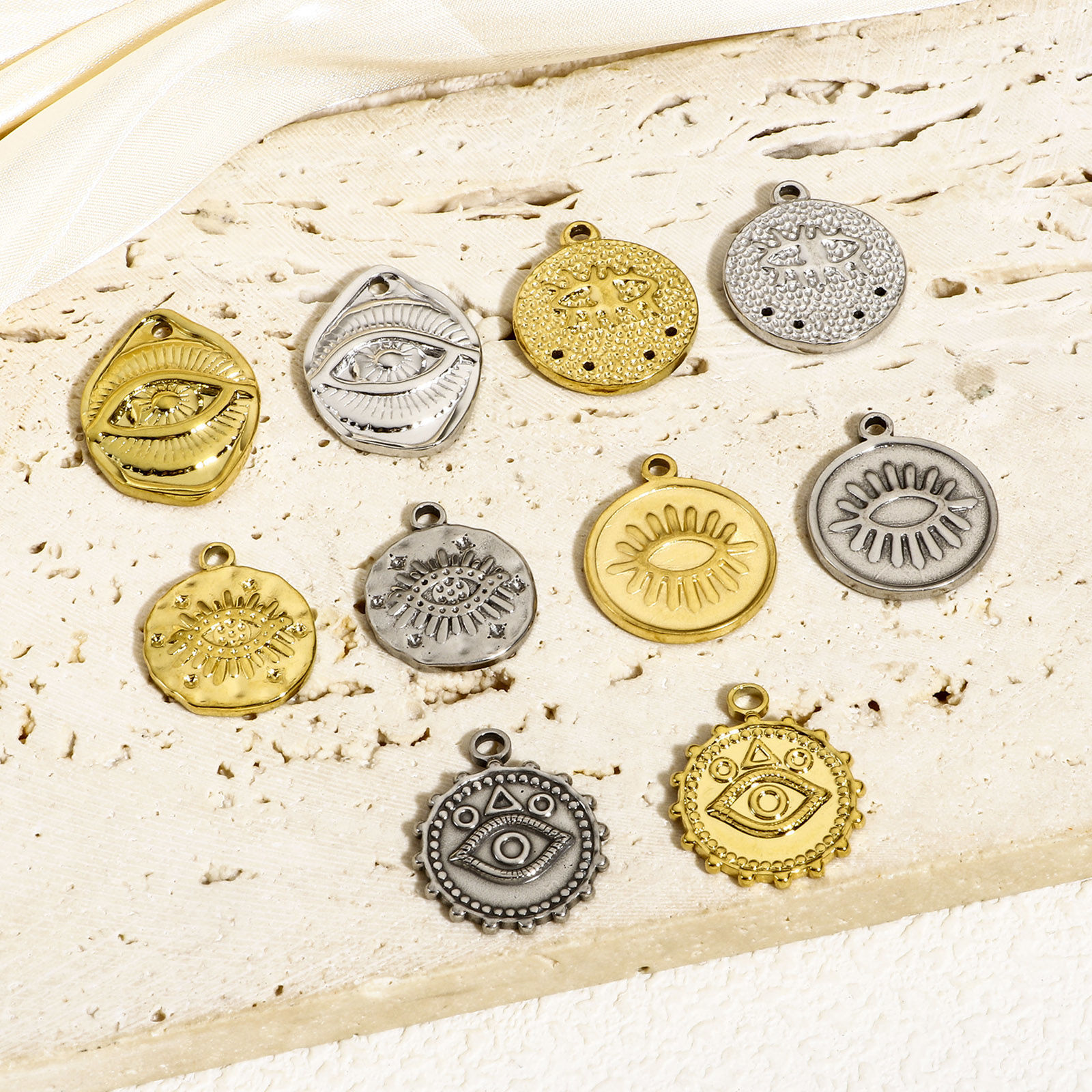 Picture of 304 Stainless Steel Religious Disc Charms