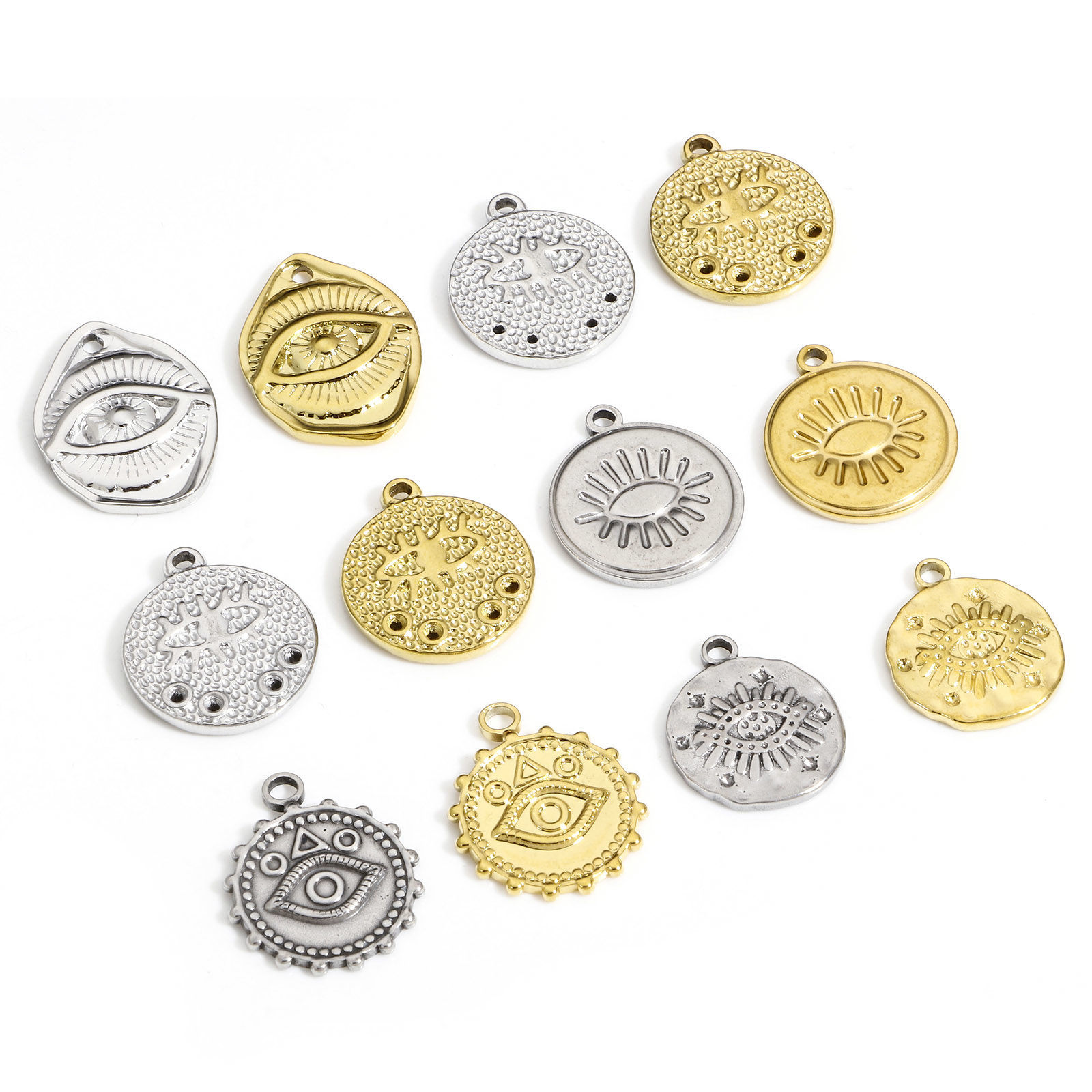 Picture of 304 Stainless Steel Religious Disc Charms