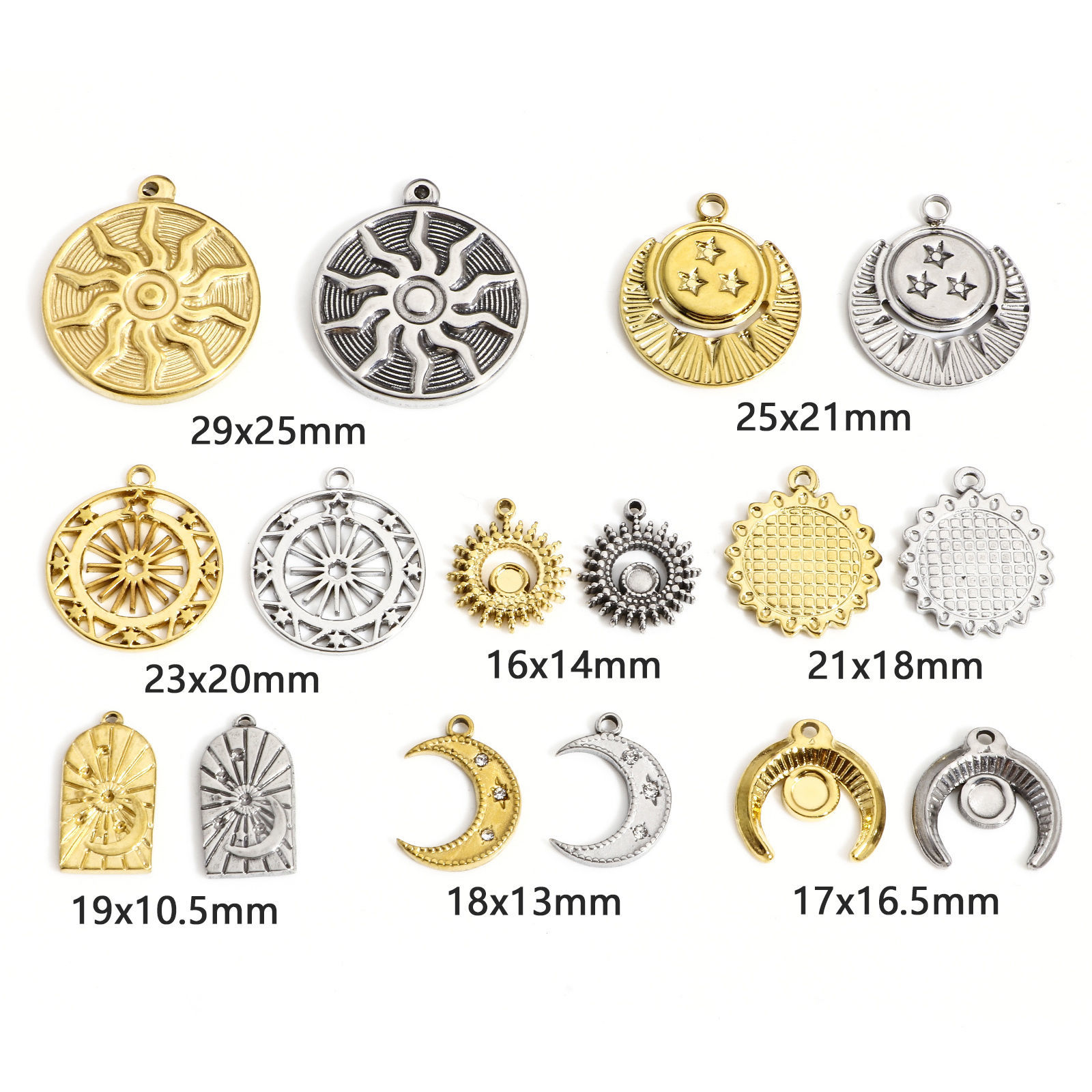 Picture of 304 Stainless Steel Galaxy Charms