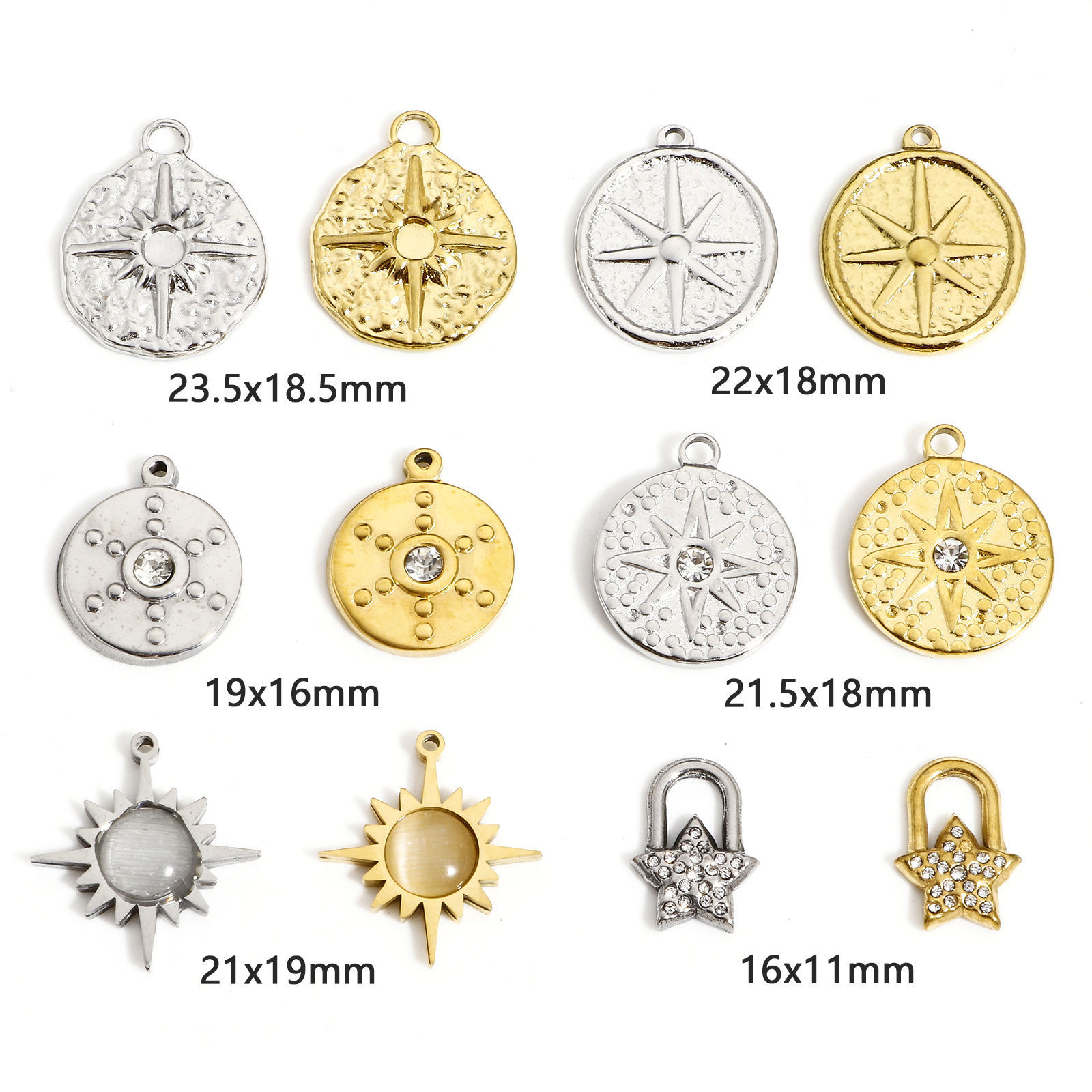 Picture of 304 Stainless Steel Galaxy Charms