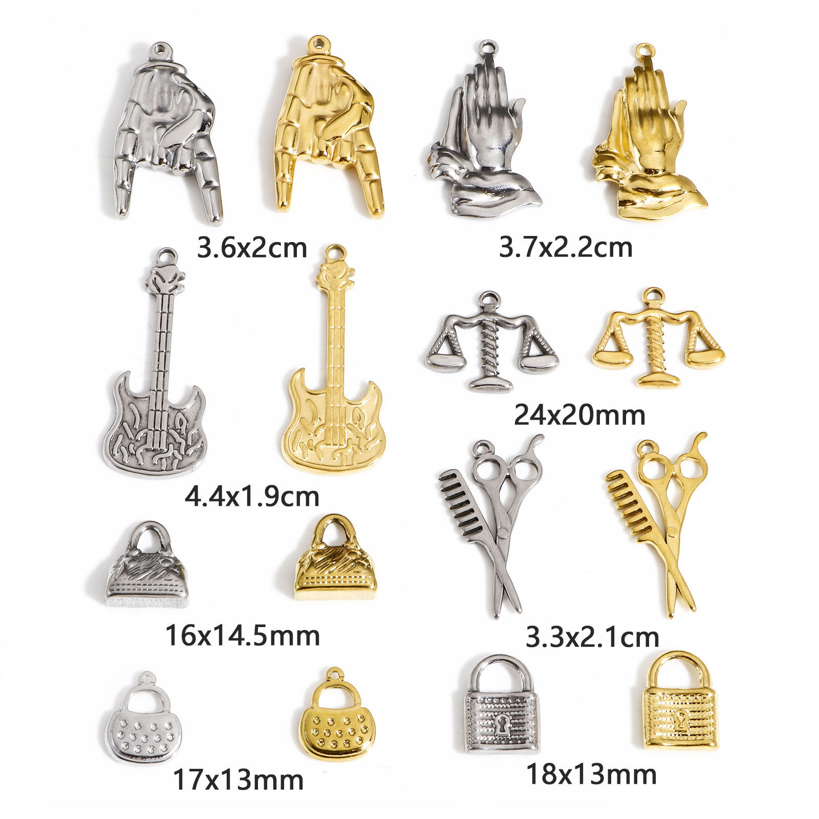 1 個 304ステンレス鋼 チャーム の画像