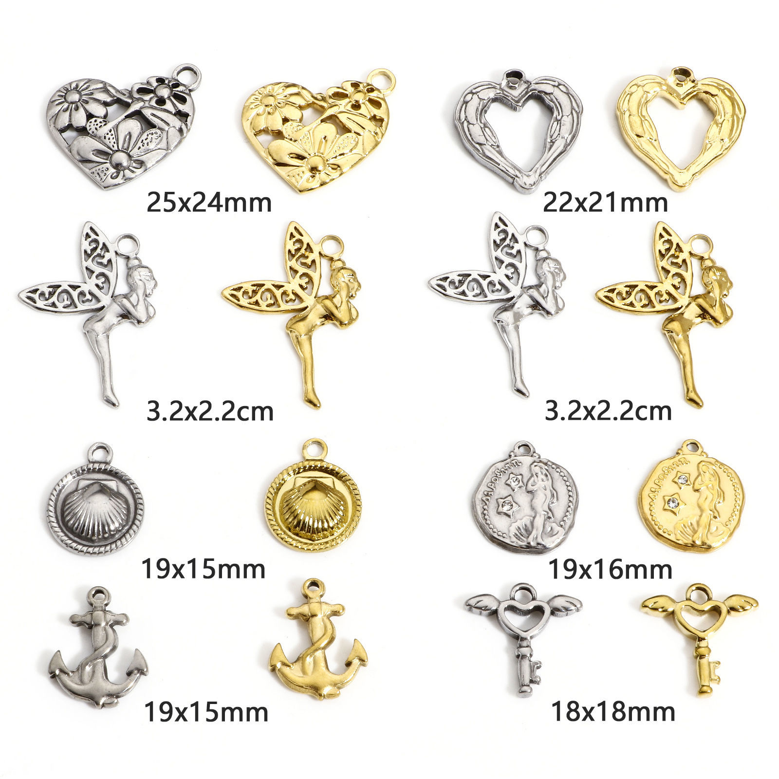 1 個 304ステンレス鋼 チャーム の画像