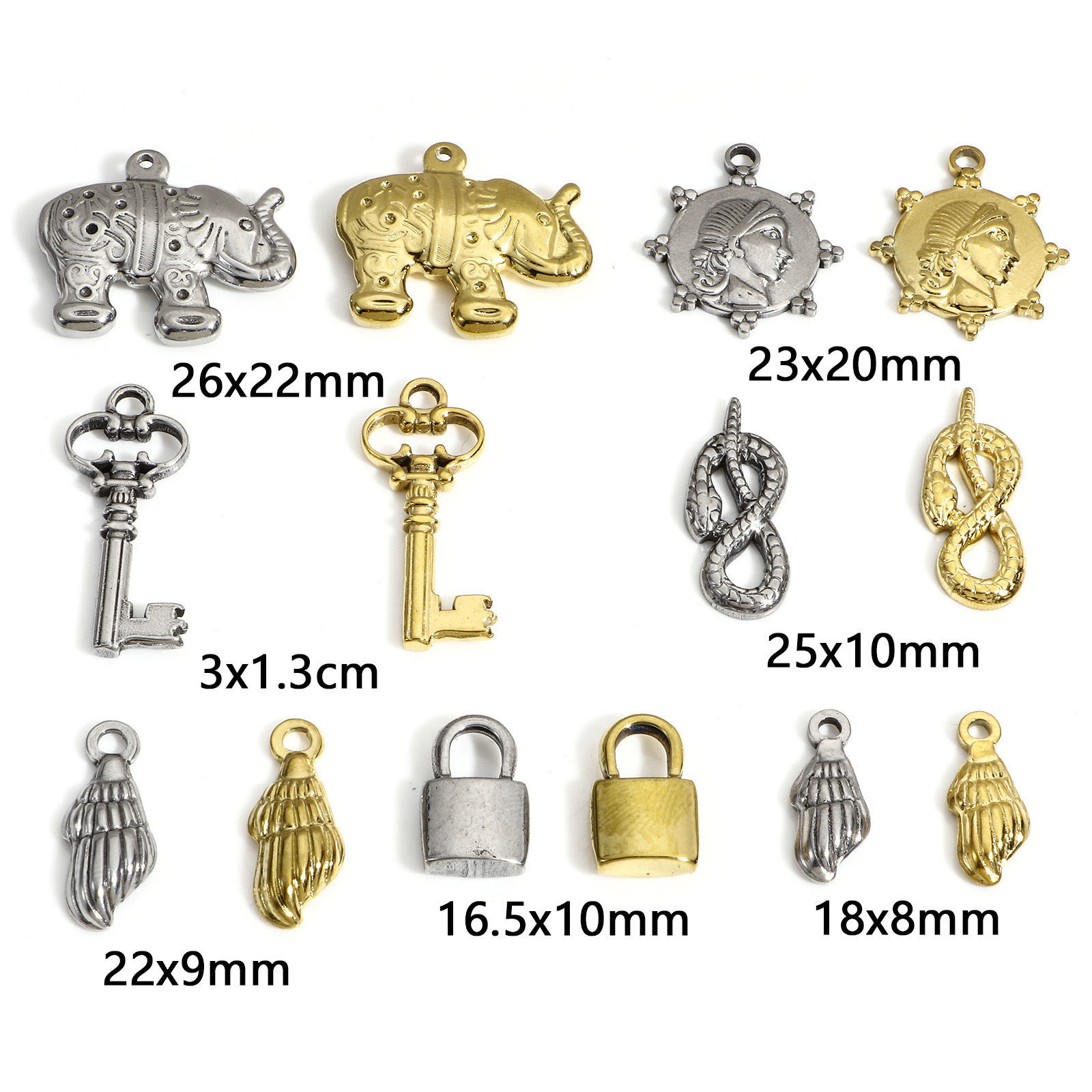 Immagine di 1 Pz 304 Acciaio Inossidabile Charms