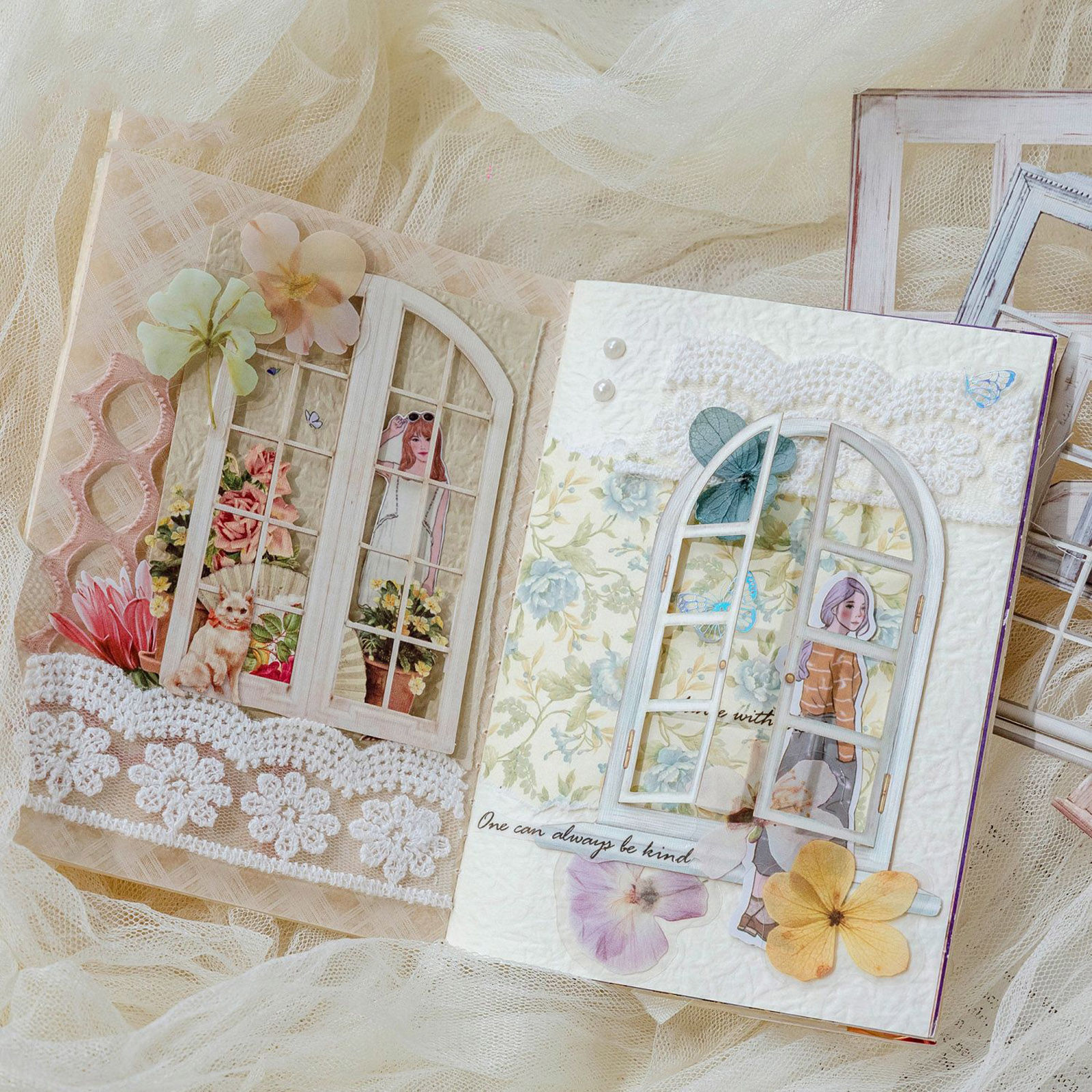 Picture of Paper DIY Scrapbook Deco Stickers Multicolor Window