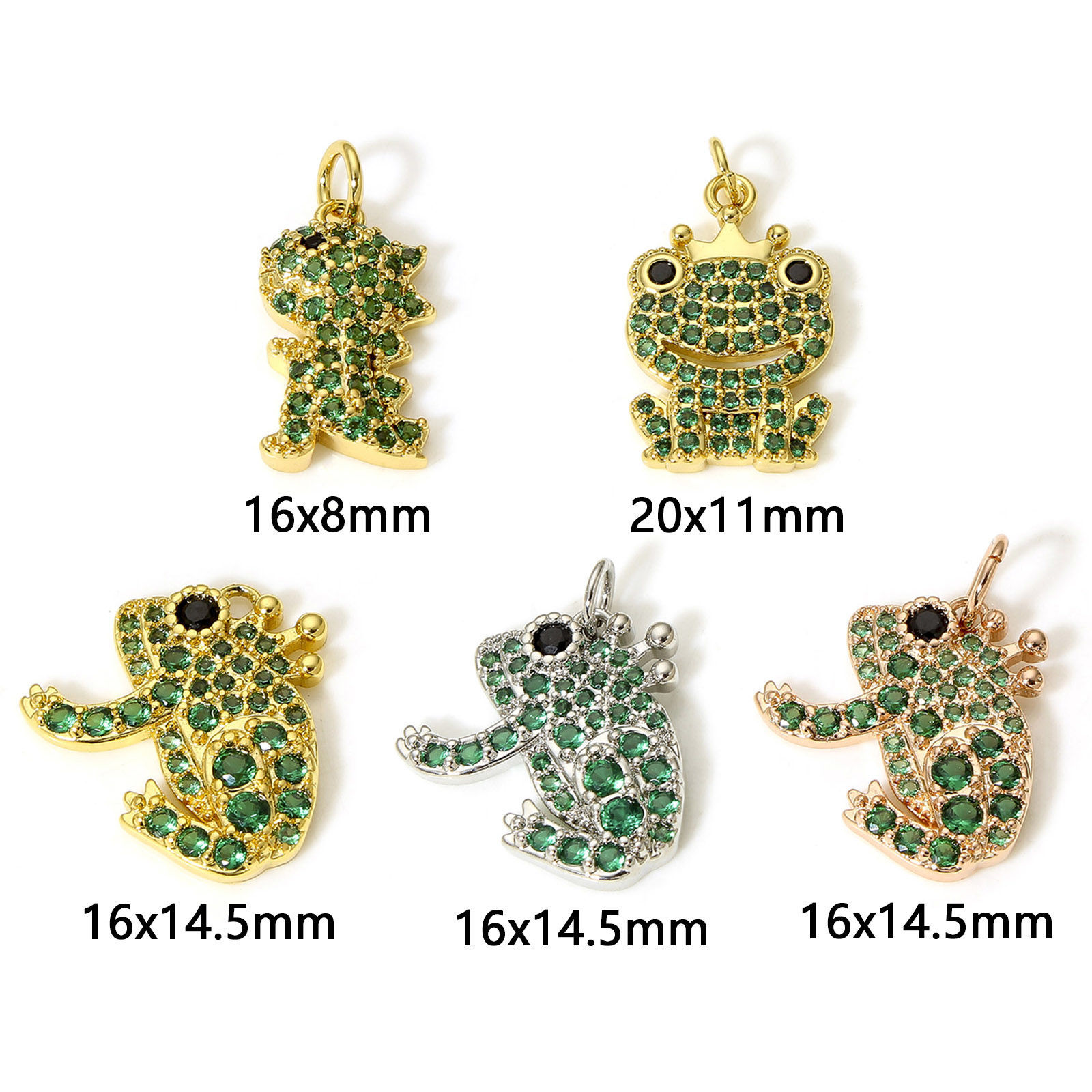 Immagine di 1 Pz Ottone Charms Vero Oro Placcato