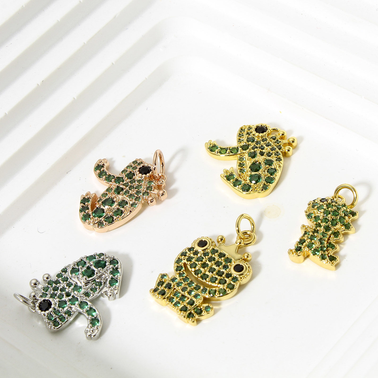 Immagine di 1 Pz Ottone Charms Vero Oro Placcato