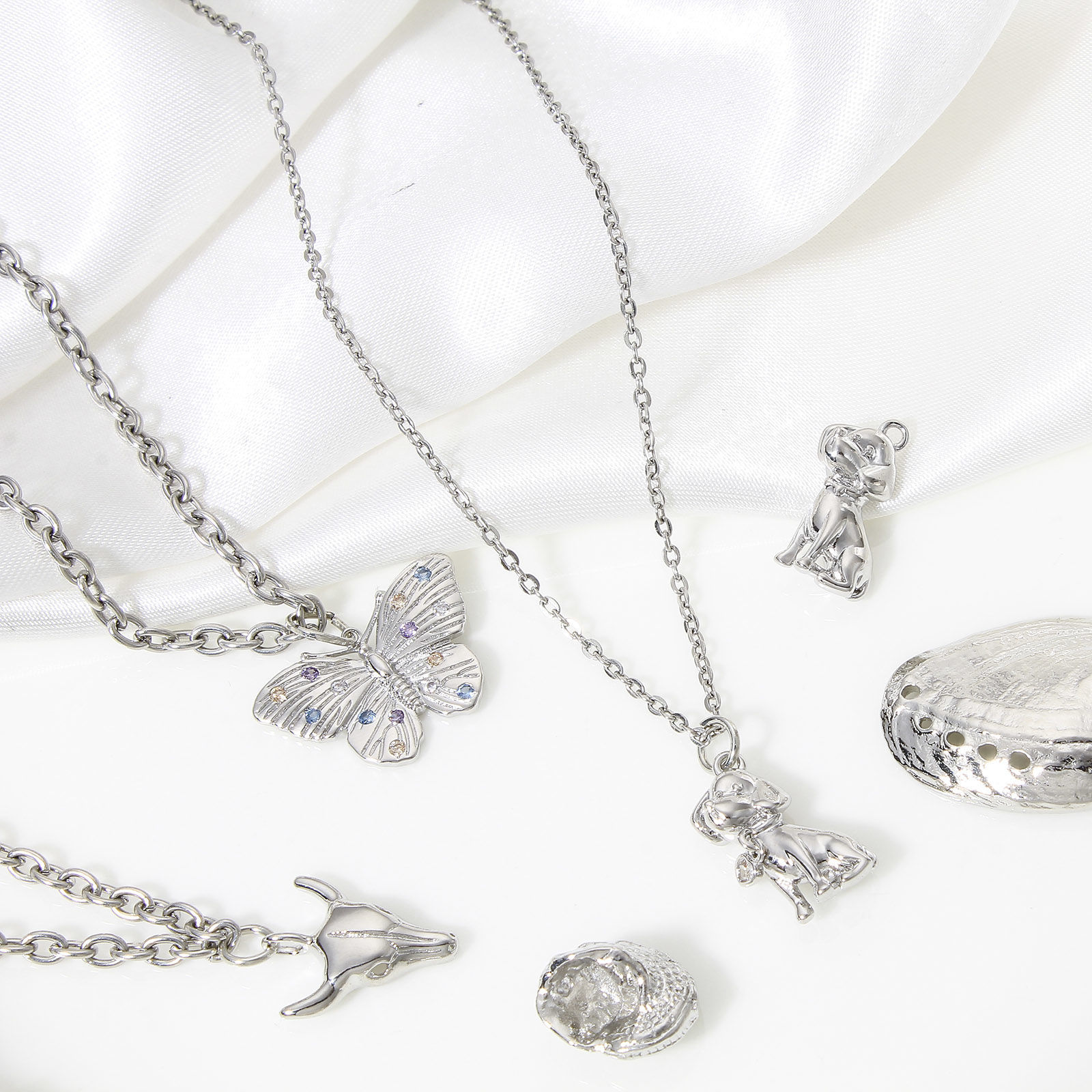 Picture of Brass Charms Real Platinum Plated