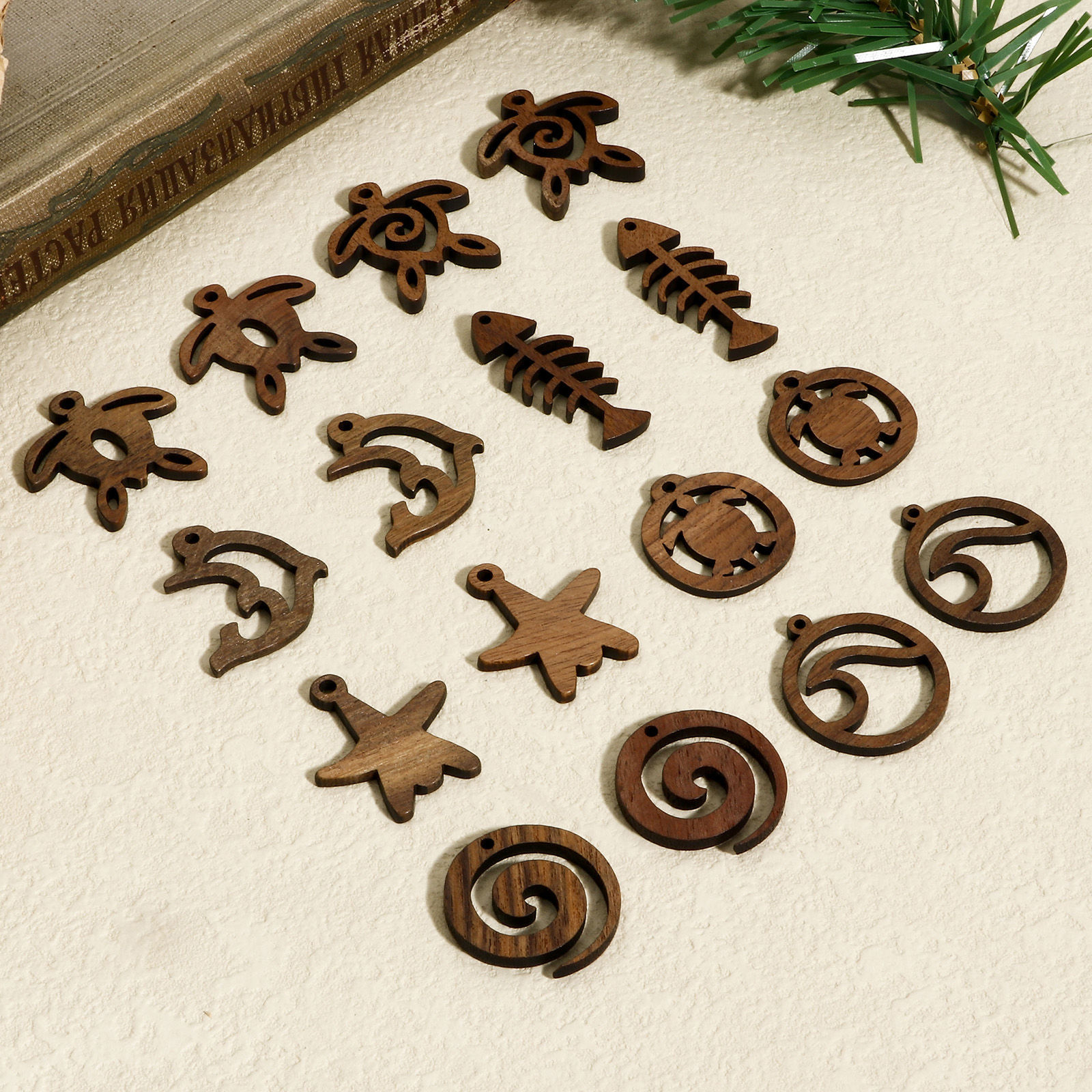 Picture of Walnut Ocean Jewelry Pendants Brown