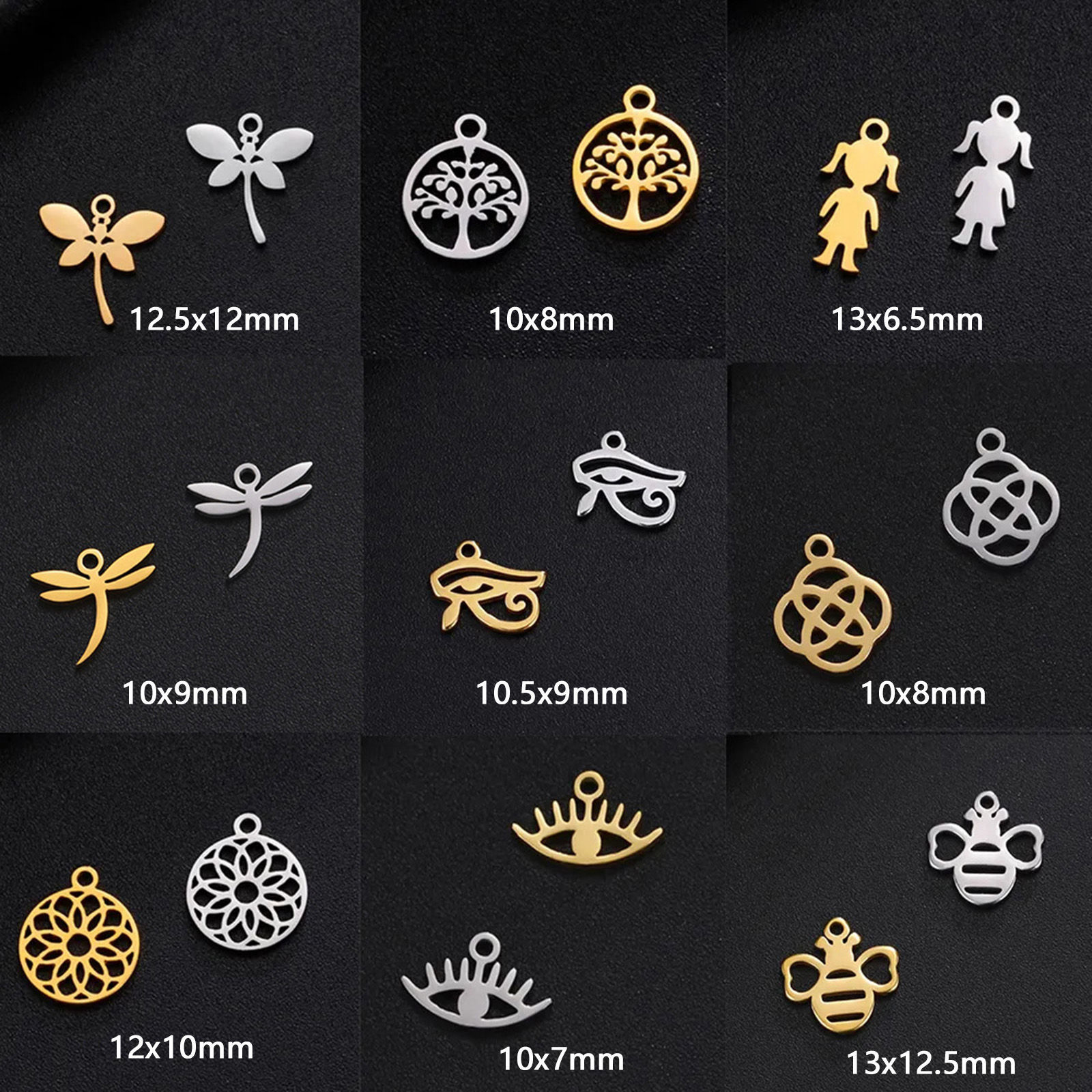 Picture of 304 Stainless Steel Charms Hollow