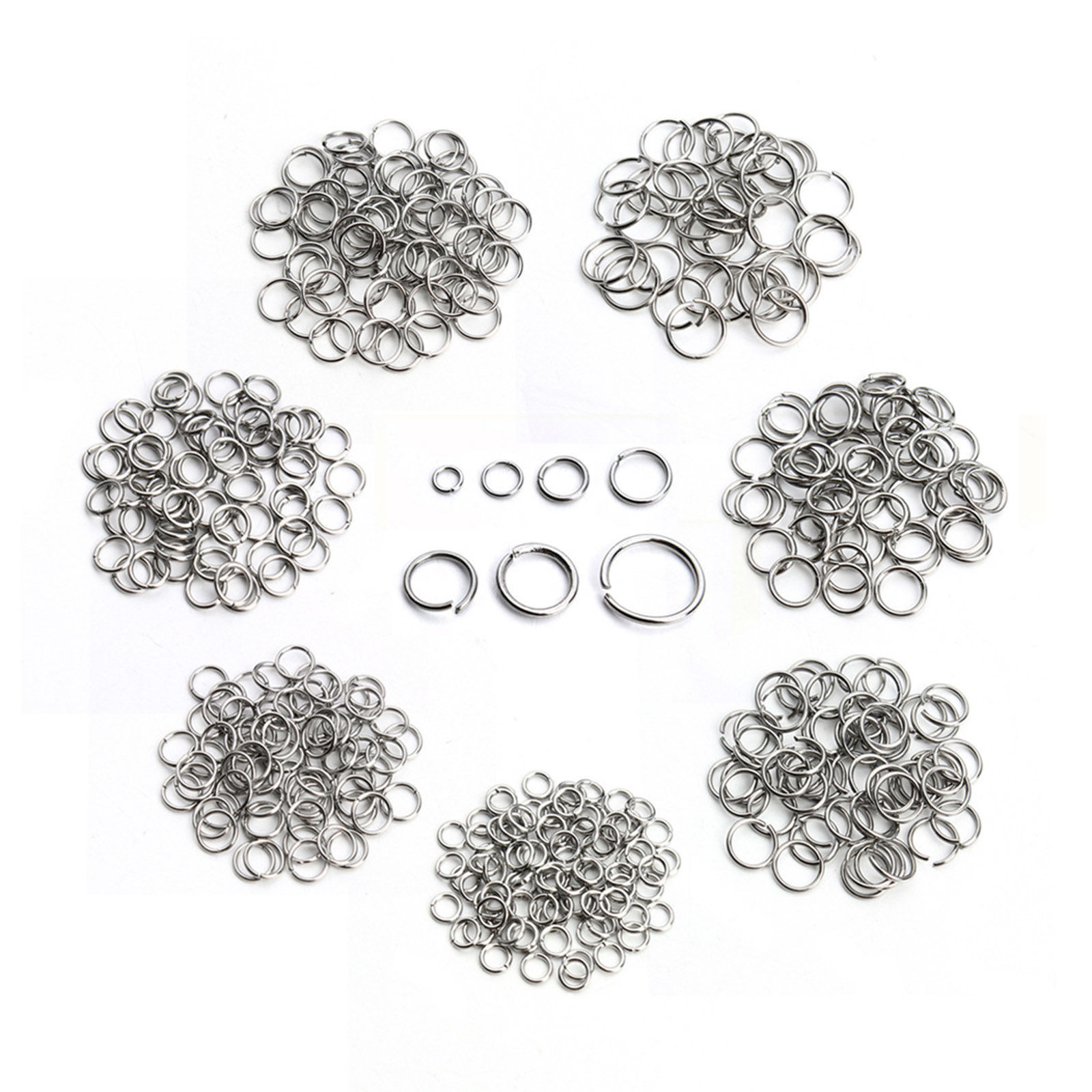 Picture of 304 Stainless Steel Open Jump Rings Findings Round