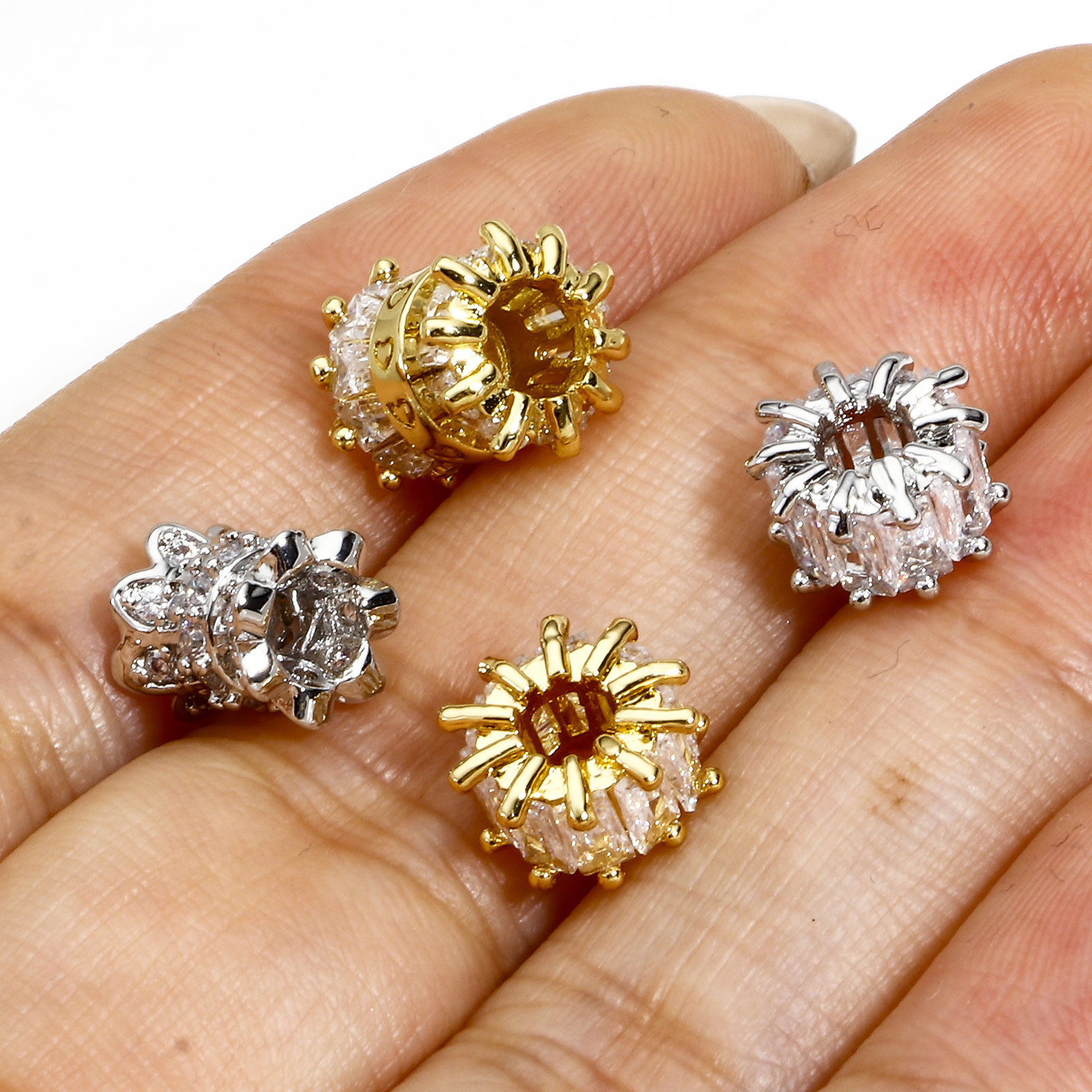 Изображение 1 ШТ Латунь Бисер для изготовления ювелирных украшений "Сделай сам настоящее золото с покрытием