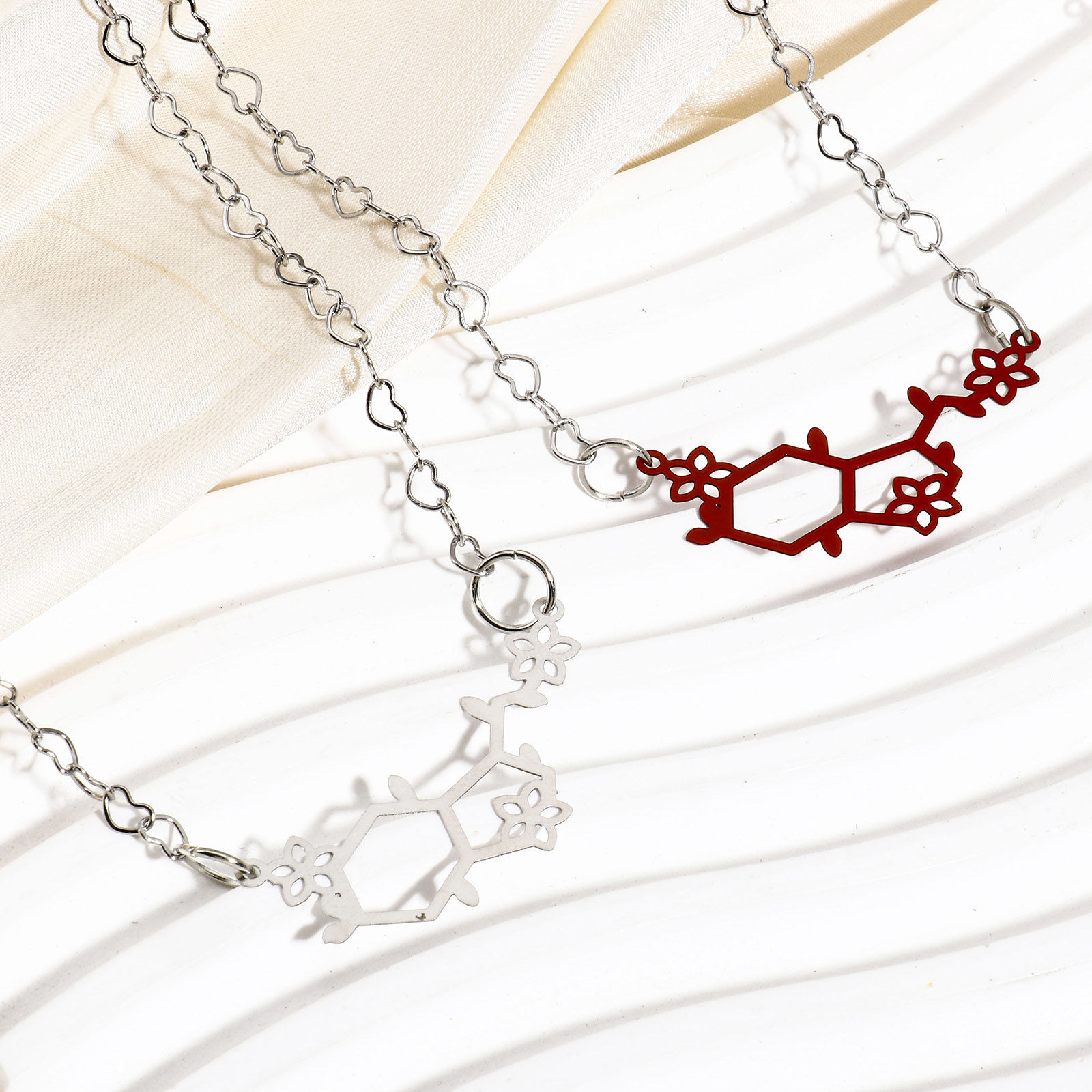 Picture of Iron Based Alloy Painted Filigree Stamping Connectors Charms Pendants Multicolor Branch Flower Hollow 3.8cm x 1.7cm