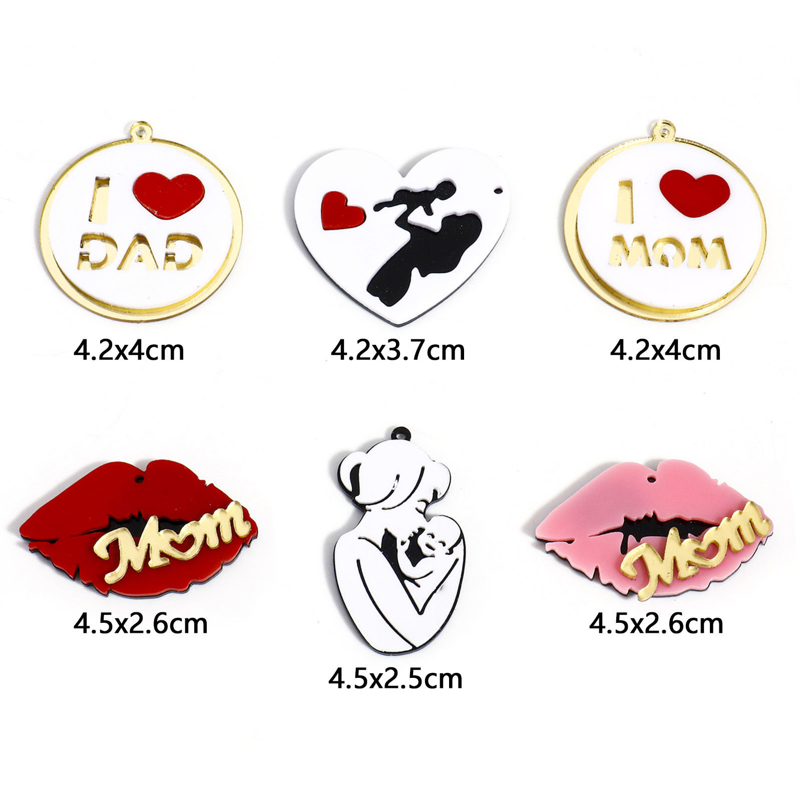 Изображение 5 ШТ Акриловые День матери Подвески