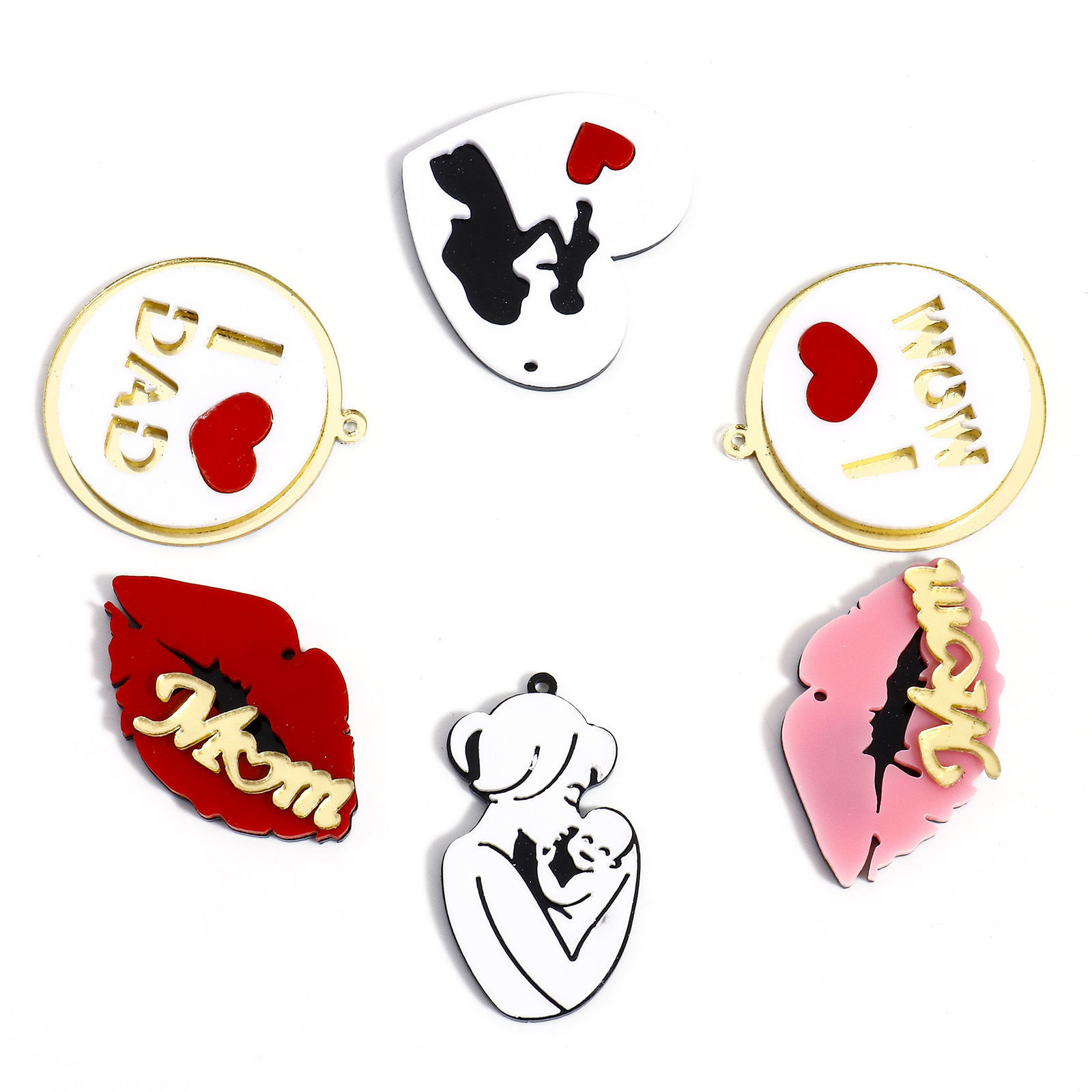 Изображение 5 ШТ Акриловые День матери Подвески