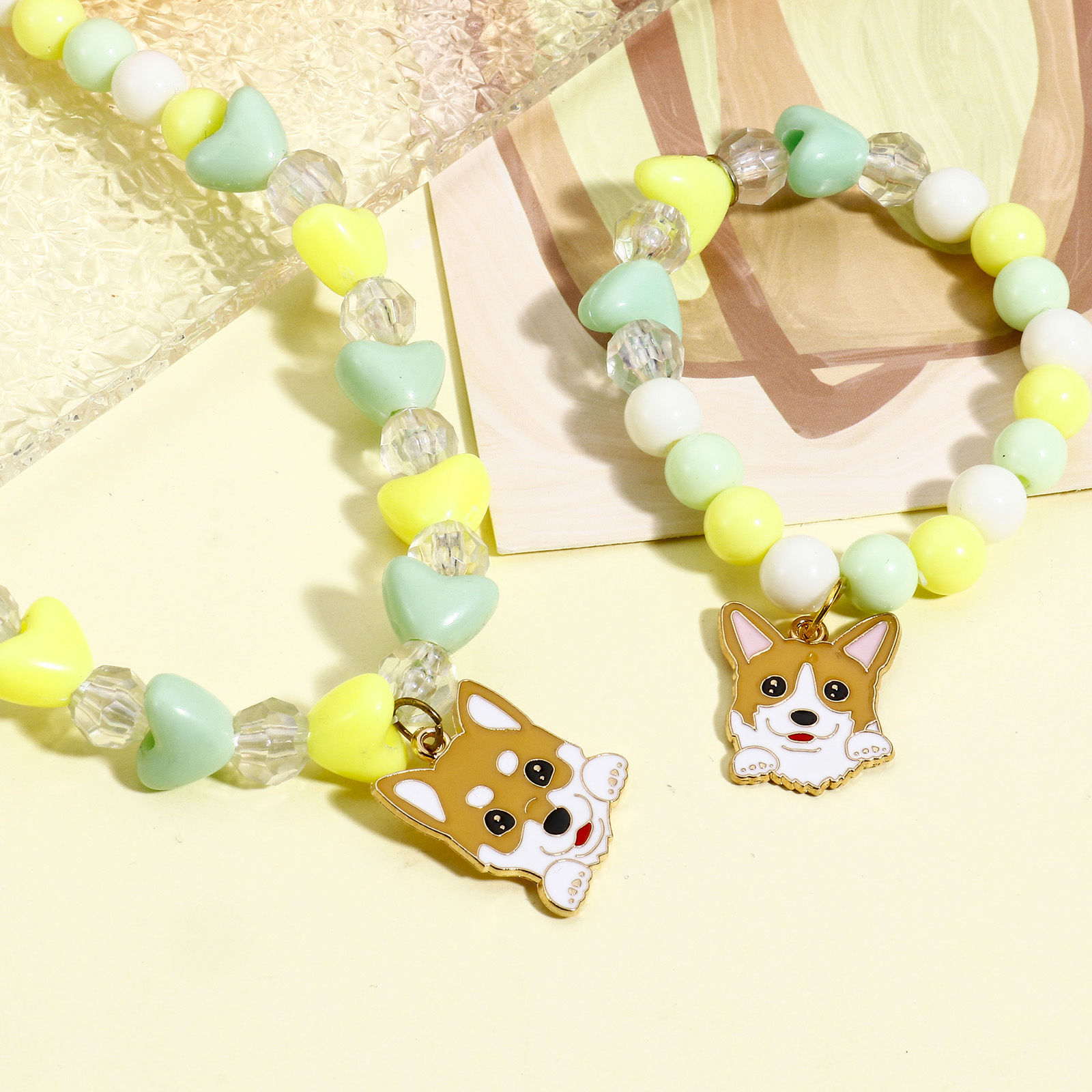 Picture of Zinc Based Alloy Charms Gold Plated Multicolor Dog Animal Cat Enamel