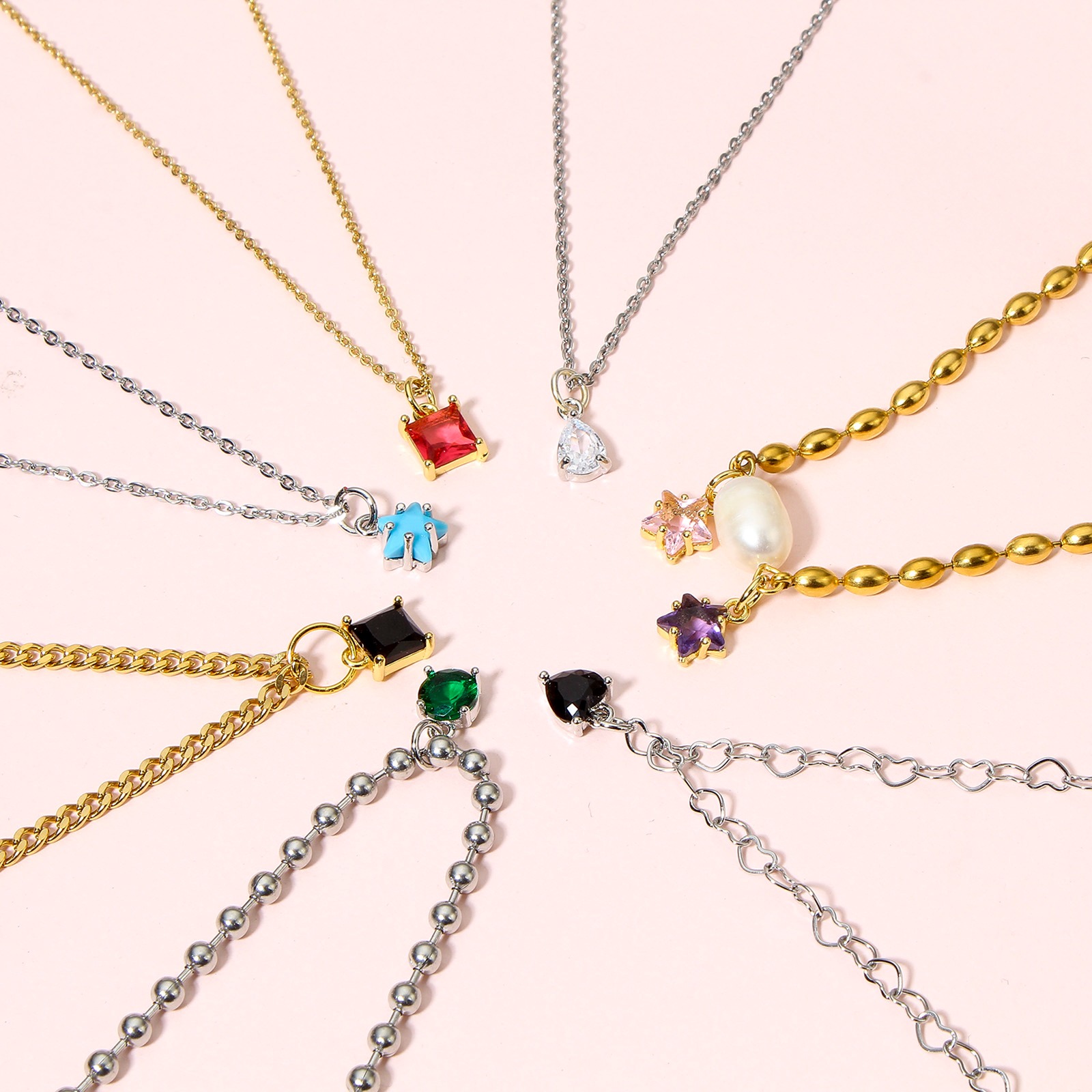 Imagen de 2 Unidades Latón & Vidrio día de San Valentín Colgantes Charms Corazón Oro Real Chapado Multicolor 9mm x 6mm