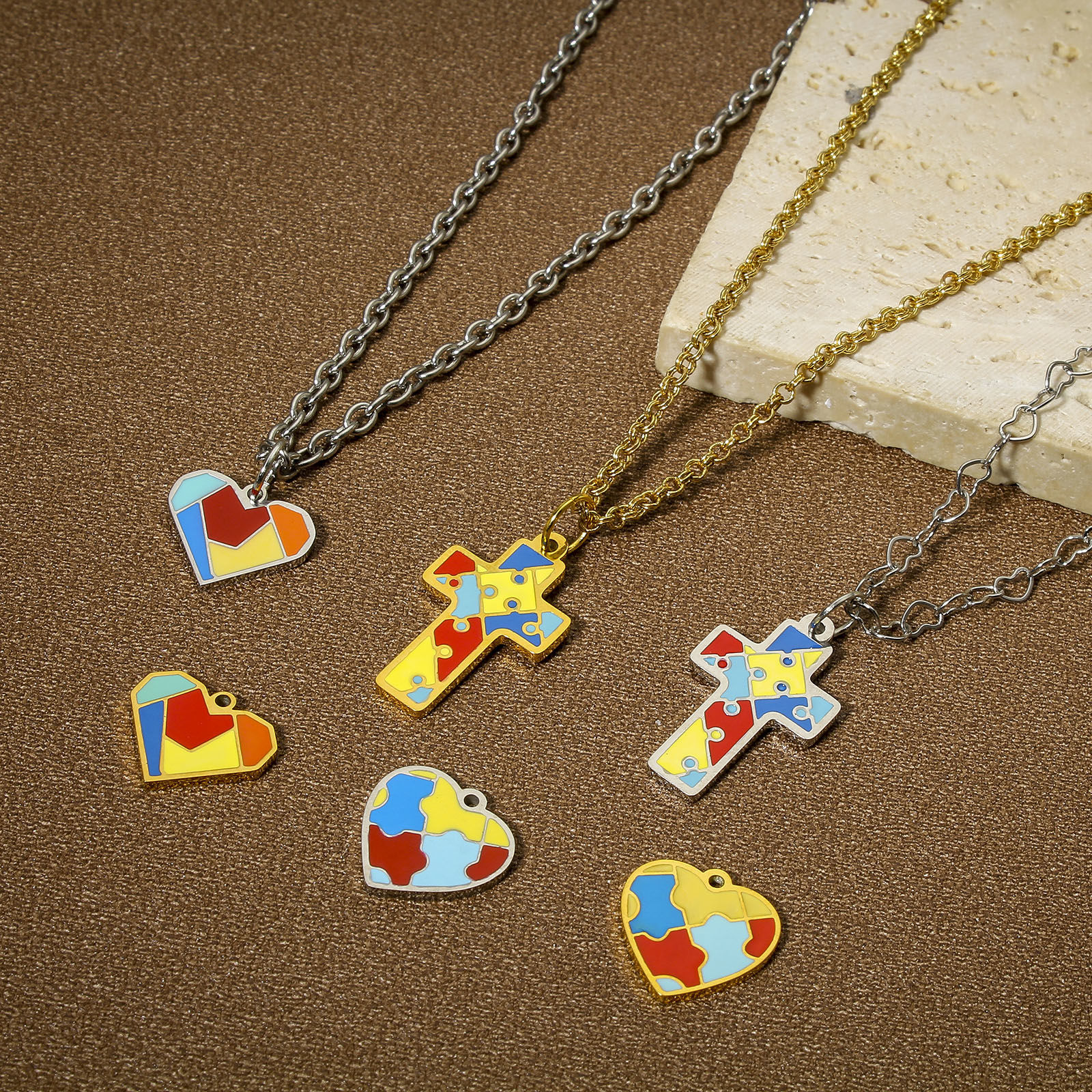 Picture of 304 Stainless Steel Charms Geometric
