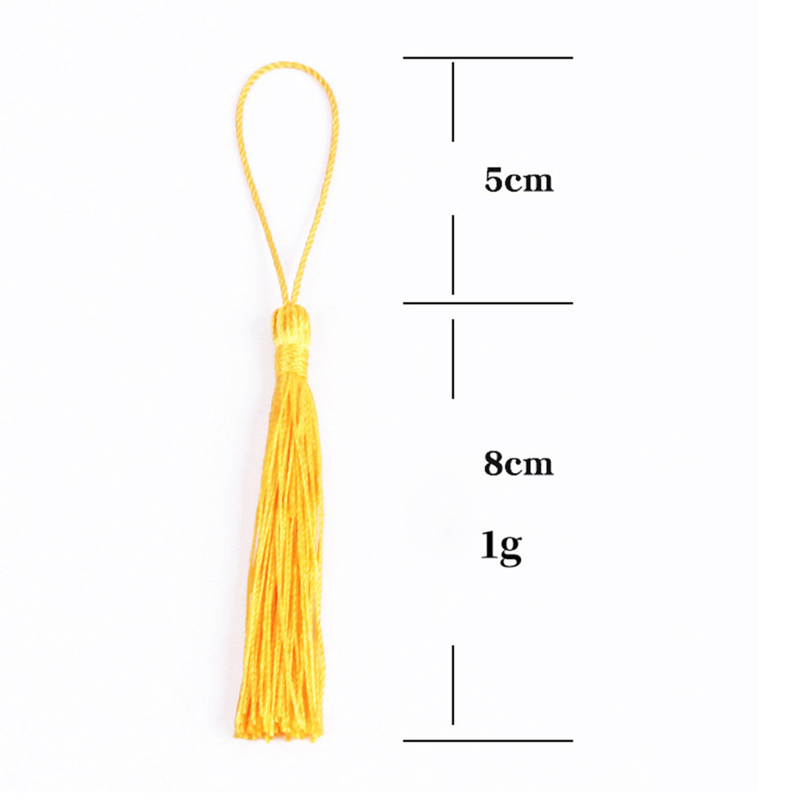 Bild von 50 Stück Terylen Quaste Quaste Bunt 13cm