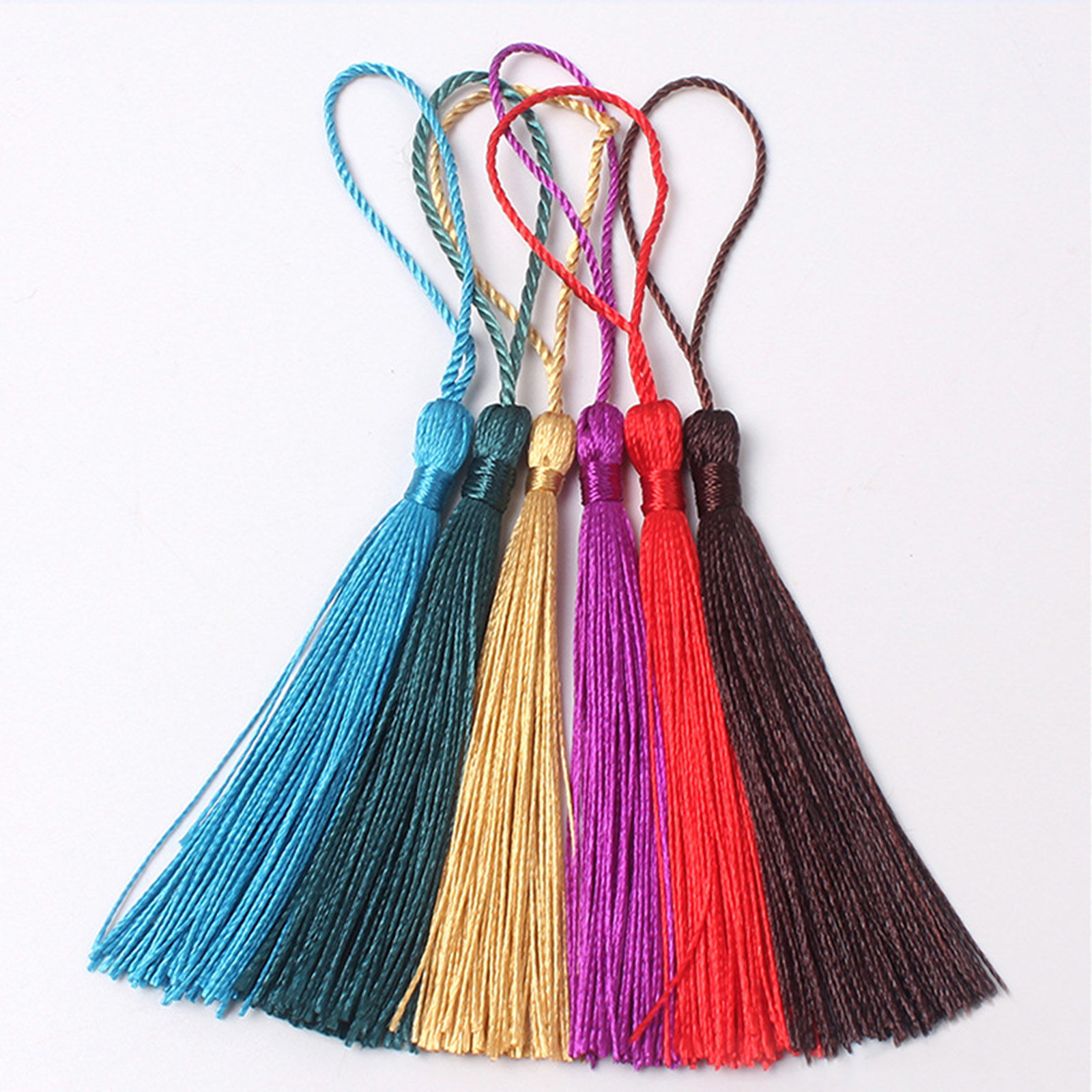 Bild von 50 Stück Terylen Quaste Quaste Bunt 13cm