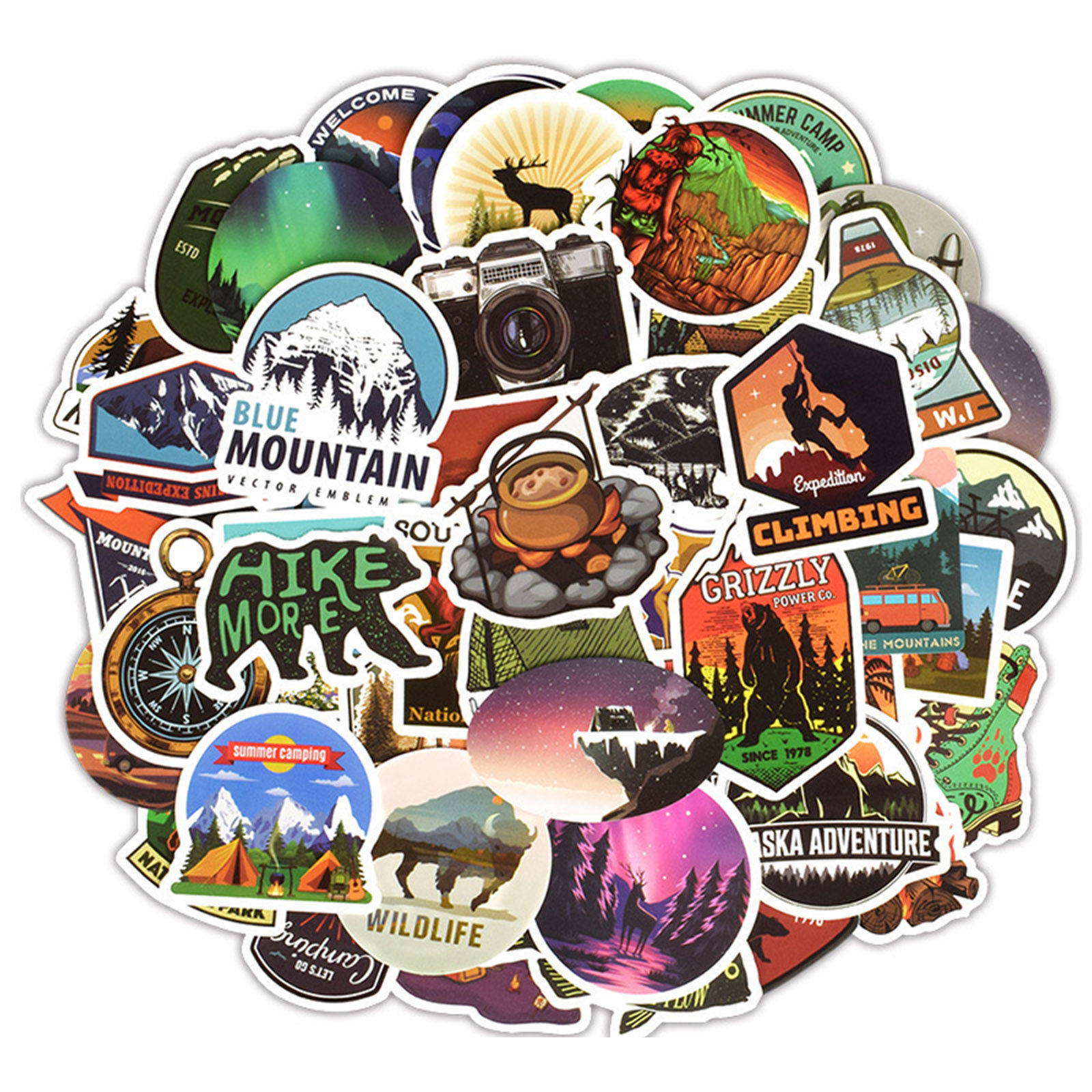 Picture of PVC DIY Scrapbook Deco Stickers Multicolor