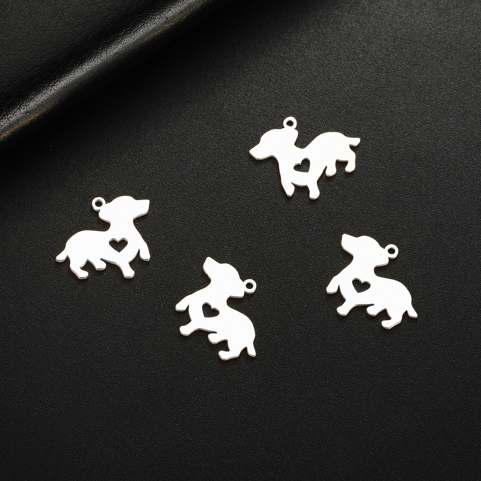 Изображение 5 ШТ 304 Нержавеющая Сталь Мини Подвески ажурная резьба