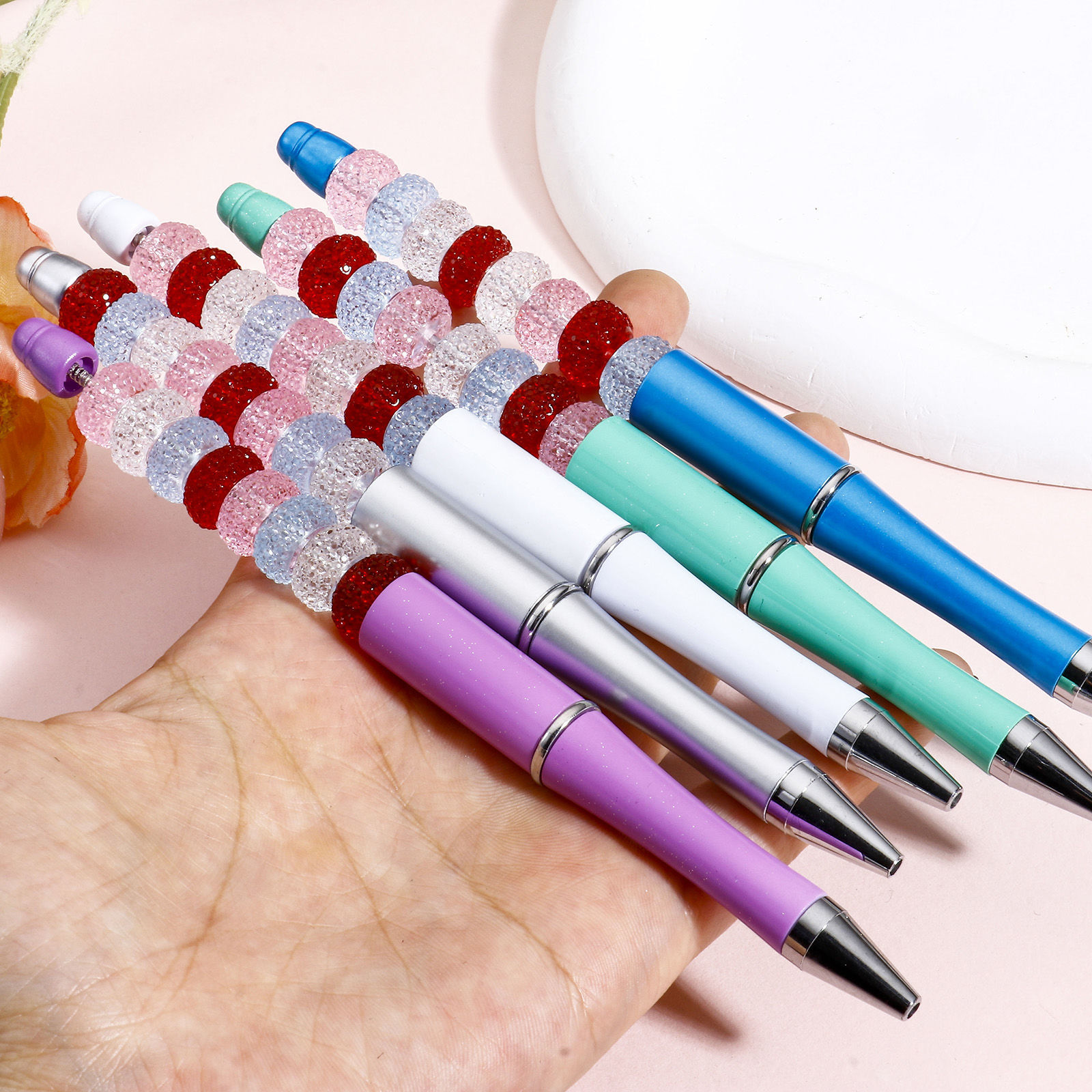 Picture of Resin Spacer Beads For DIY Jewelry Making Round At Random Mixed Color