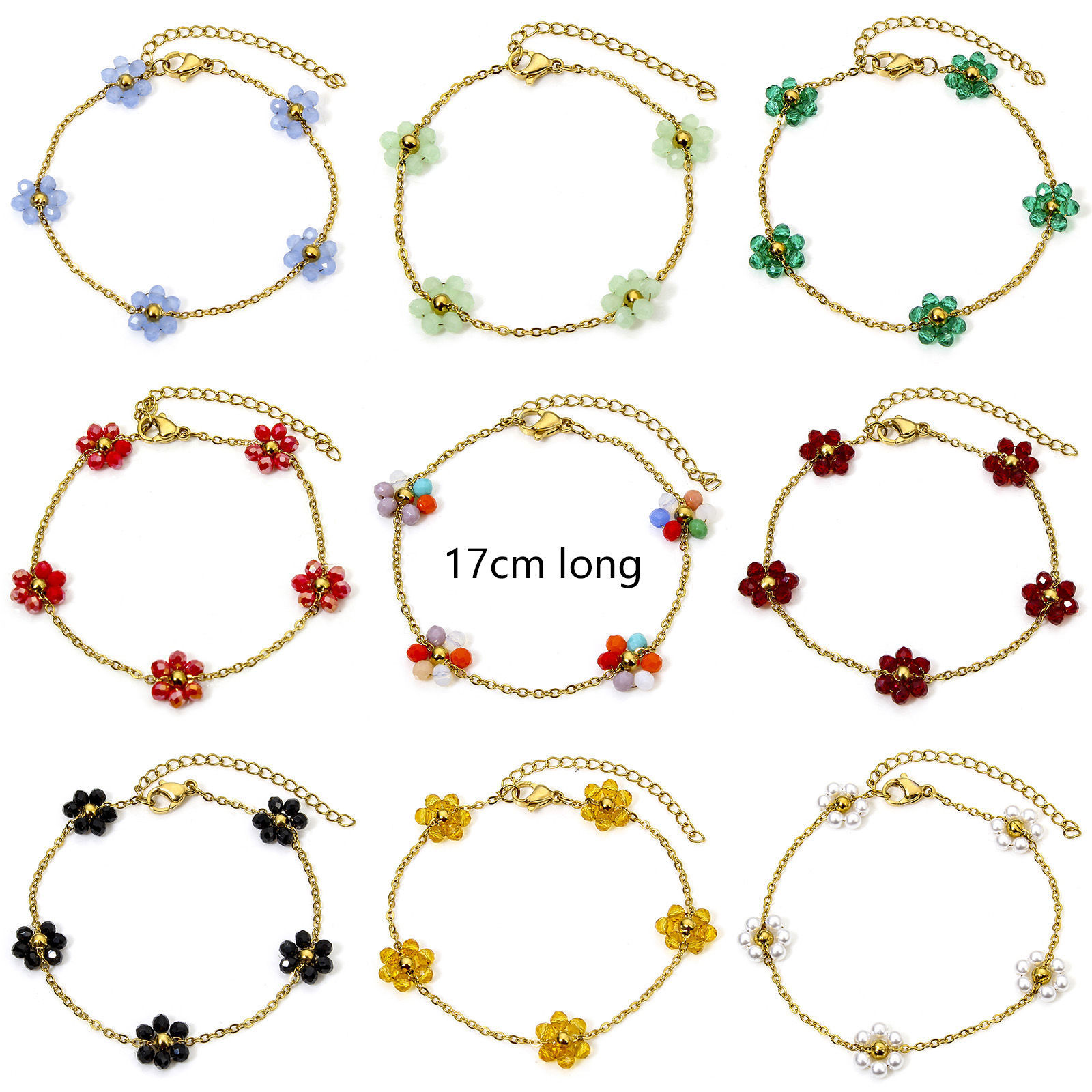 Picture of Vacuum Plating 304 Stainless Steel Handmade Link Chain Bracelets 18K Gold Plated With Lobster Claw Clasp And Extender Chain 17cm(6 6/8") long