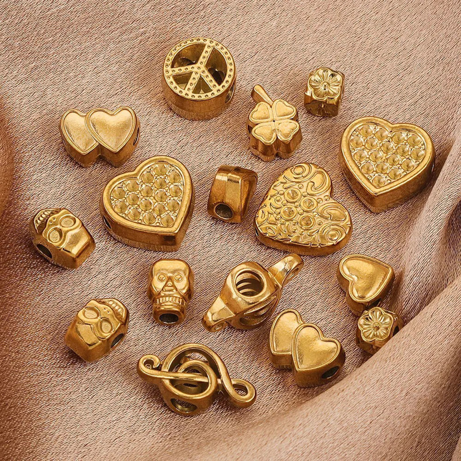 Picture of Eco-friendly 304 Stainless Steel Casting Beads For DIY Jewelry Making