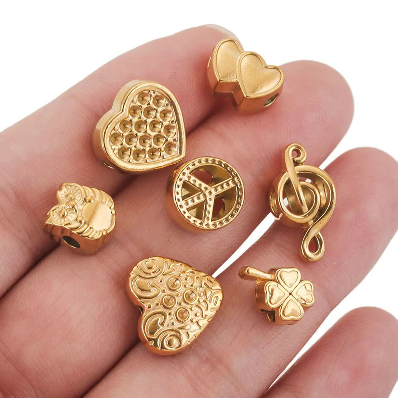 Picture of Eco-friendly 304 Stainless Steel Casting Beads For DIY Jewelry Making