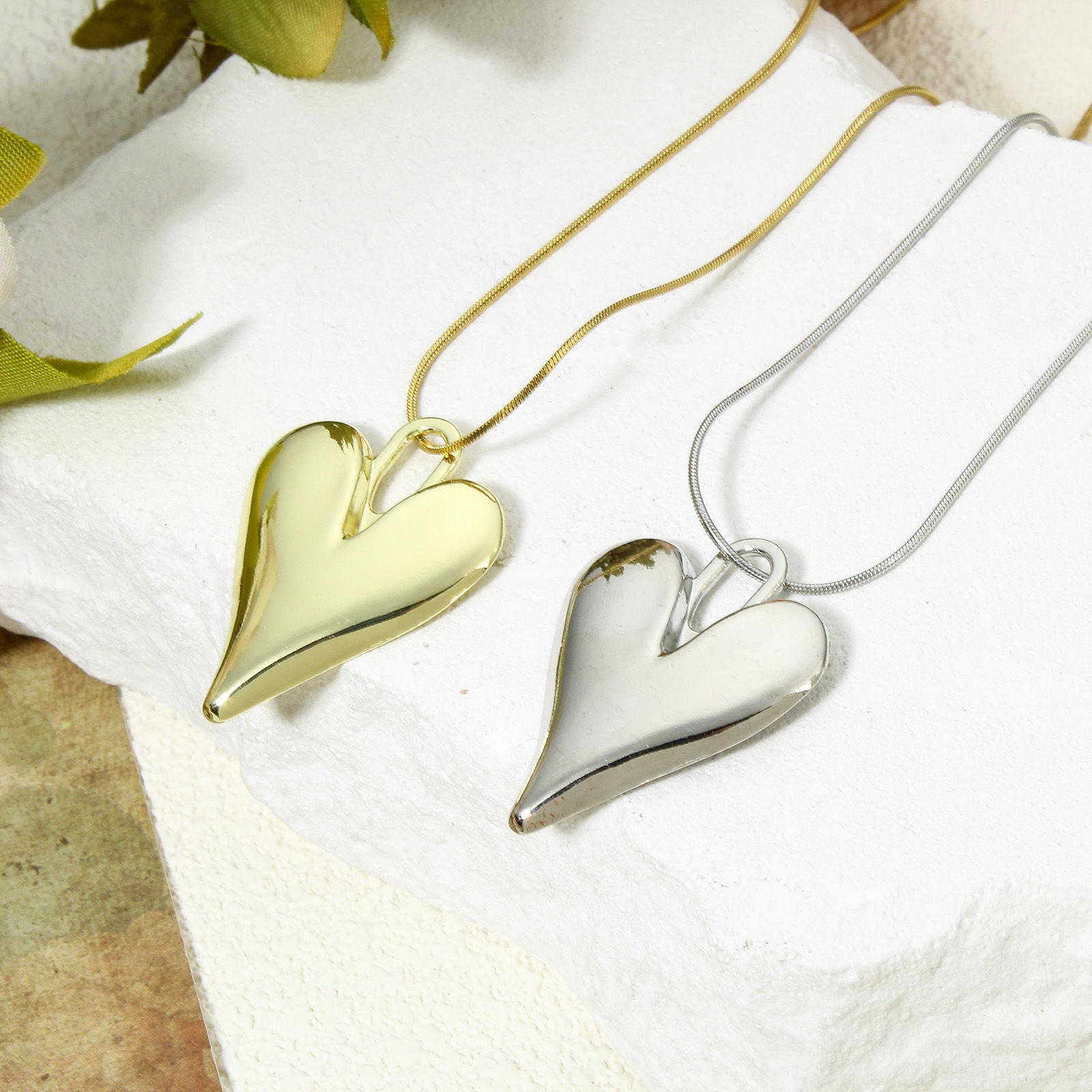 Immagine di 5 Pz Lega di Zinco San Valentino Ciondoli Pendenti Multicolore Cuore Liscio 3.4cm x 2.5cm