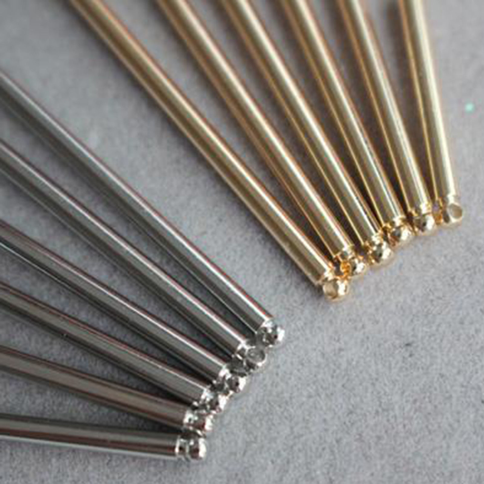 Image de 5 Pcs Breloques en Laiton Bâton Multicolore Franges