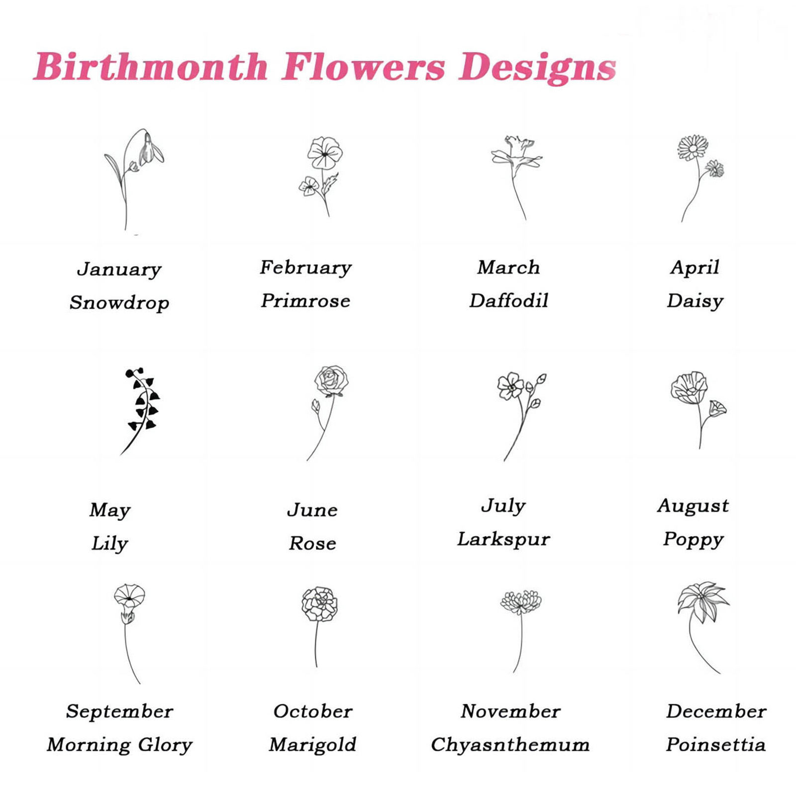 Picture of Vacuum Plating 201 Stainless Steel Birth Month Flower Pendants Gold Plated Hollow