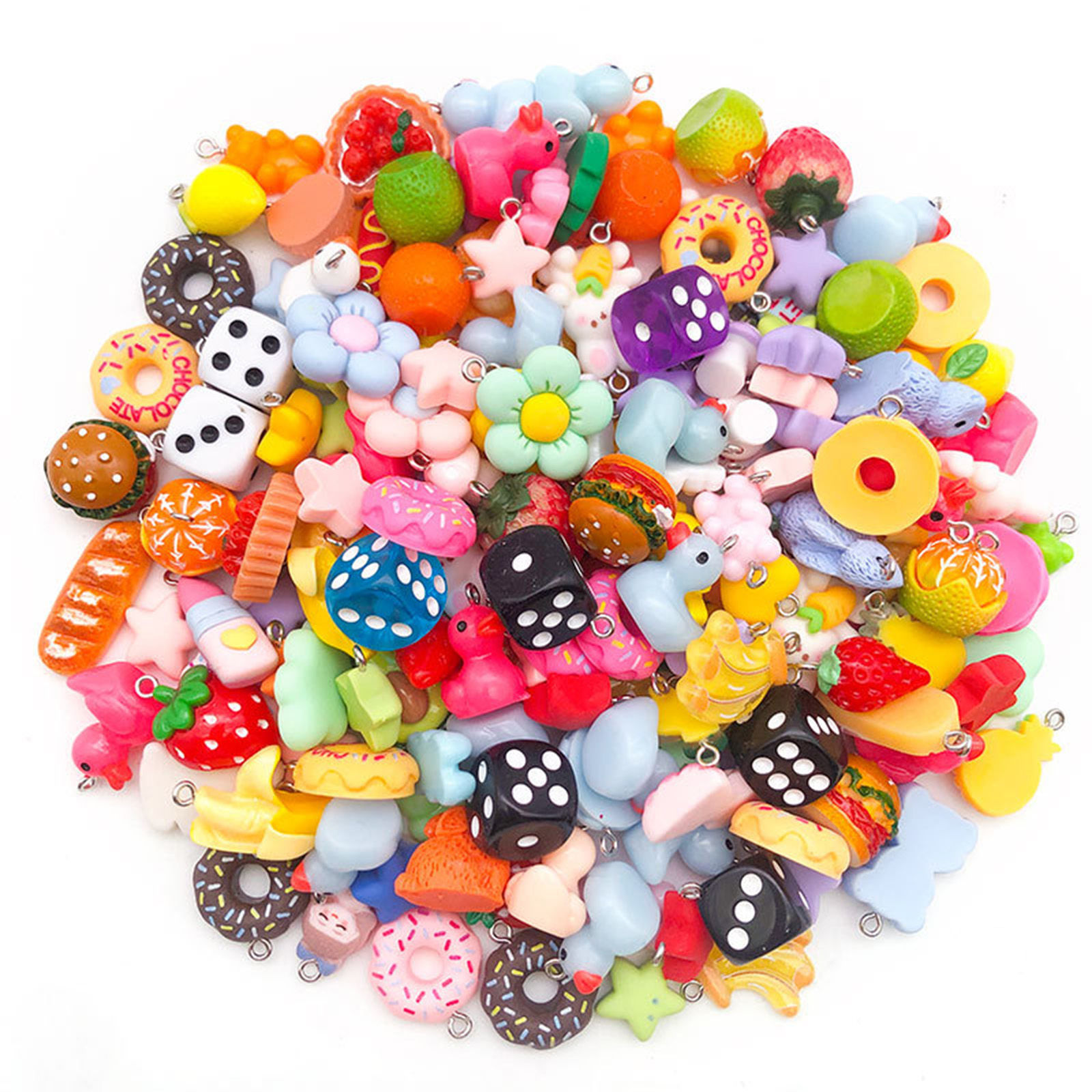 Picture of Resin Charms At Random Mixed Multicolor Mini Simulation