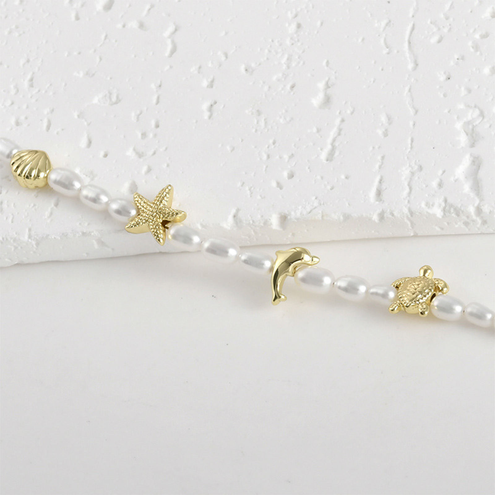 Bild von 2 Stück Hypoallergen Messing Ozean Schmuck Perlen zur DIY-Schmuckherstellung Bunt Muschel Seesterne