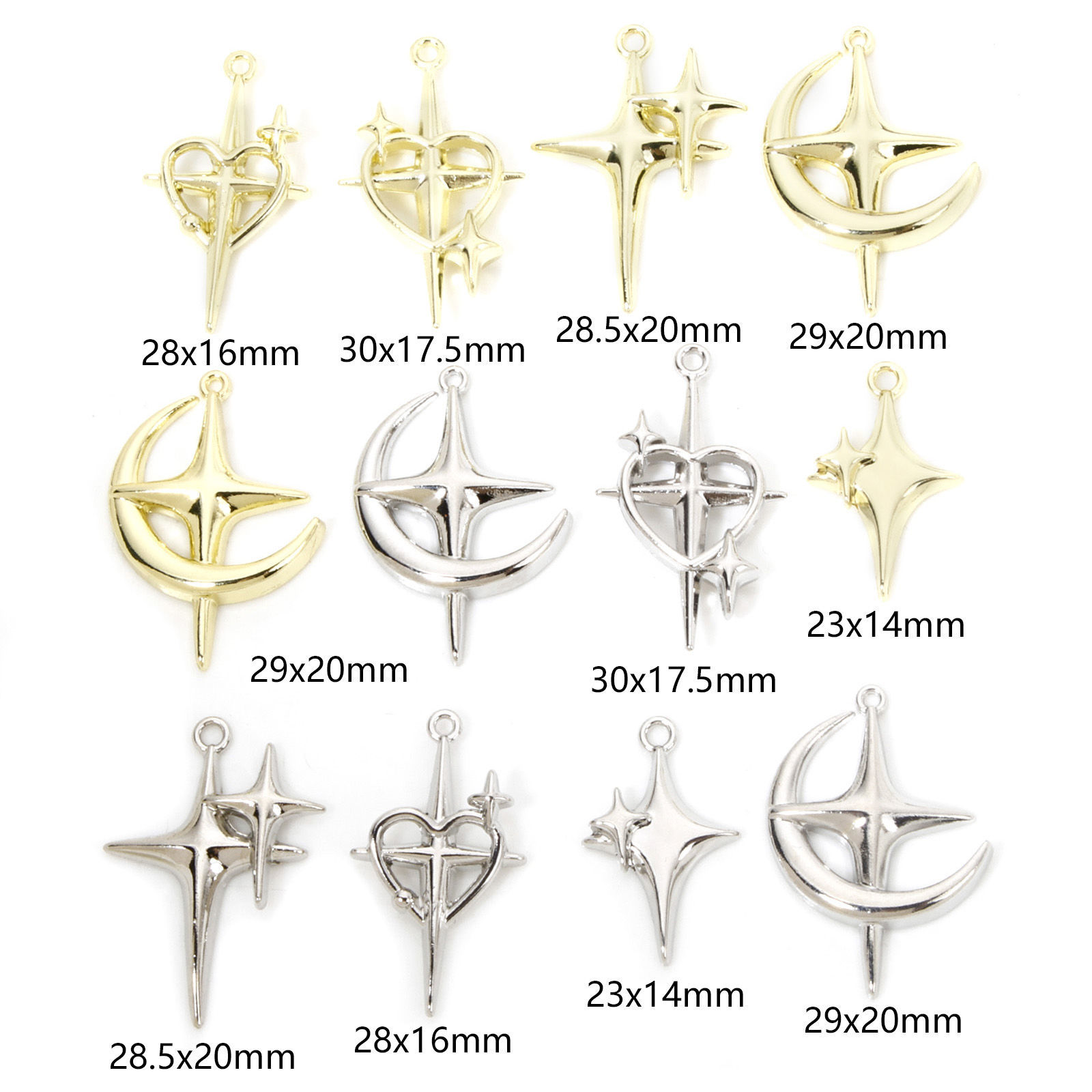 Picture of Zinc Based Alloy Galaxy Charms Star