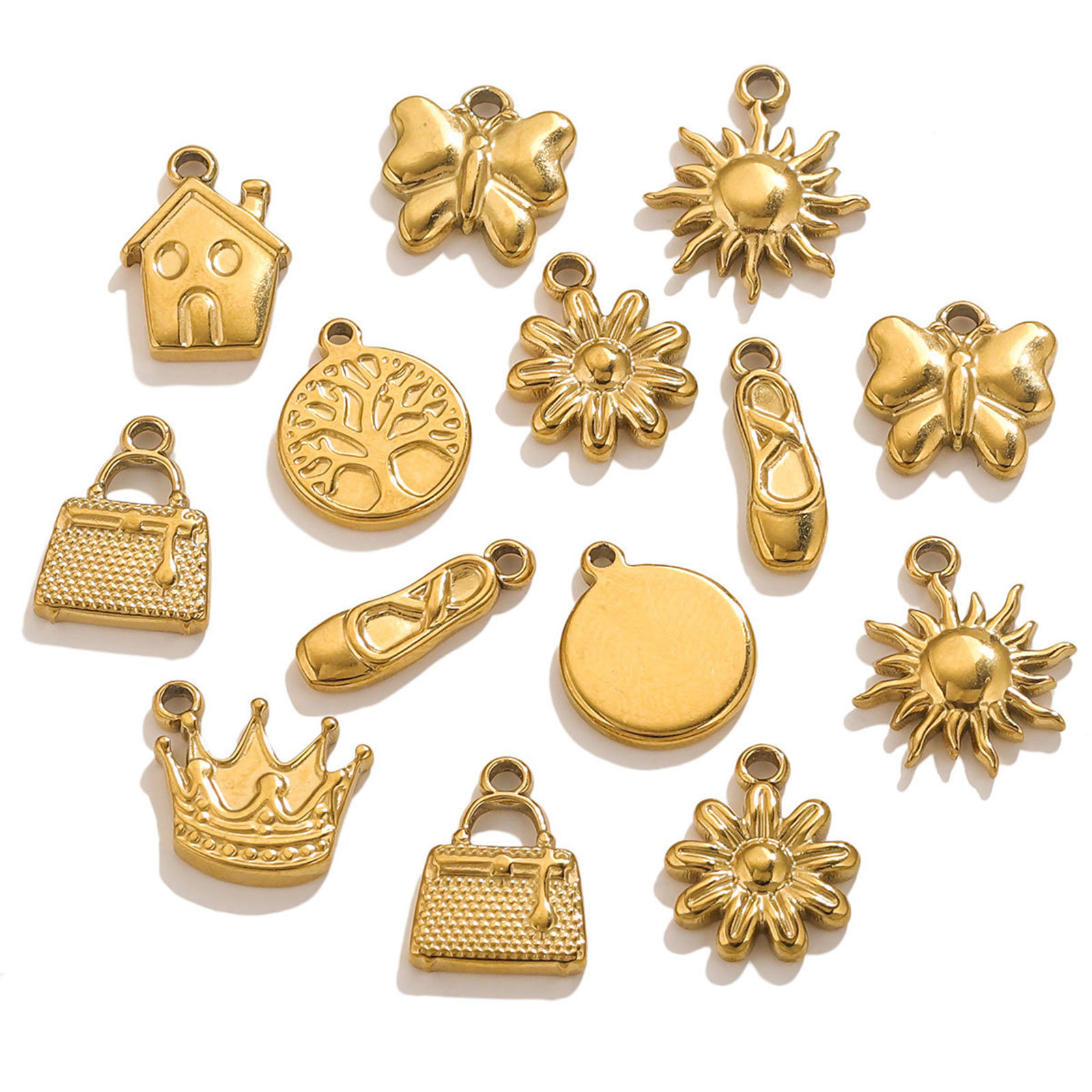 Bild von 5 Stück 304 Edelstahl Charms