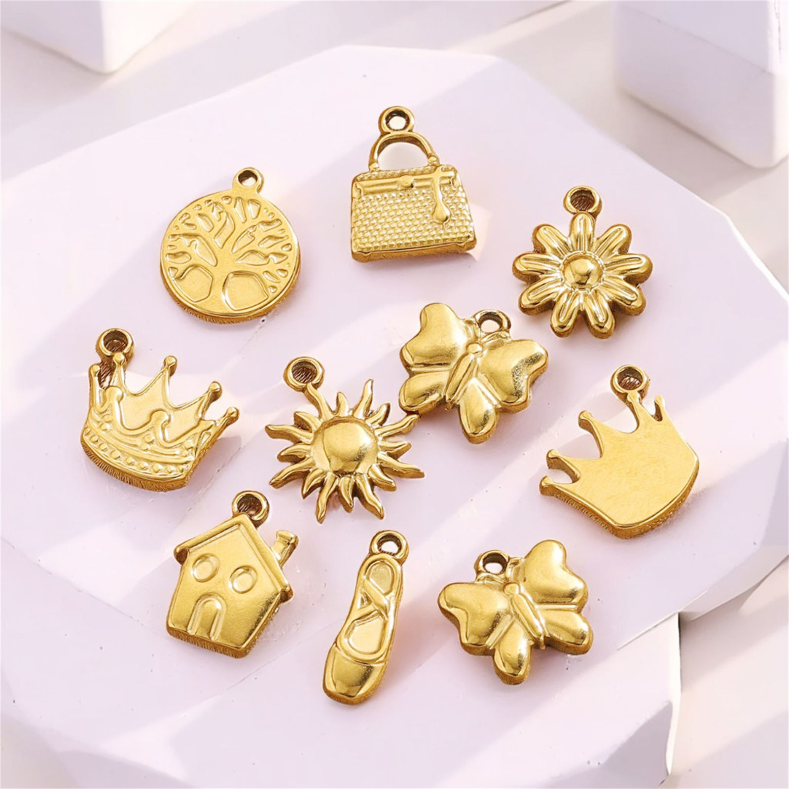 Bild von 5 Stück 304 Edelstahl Charms