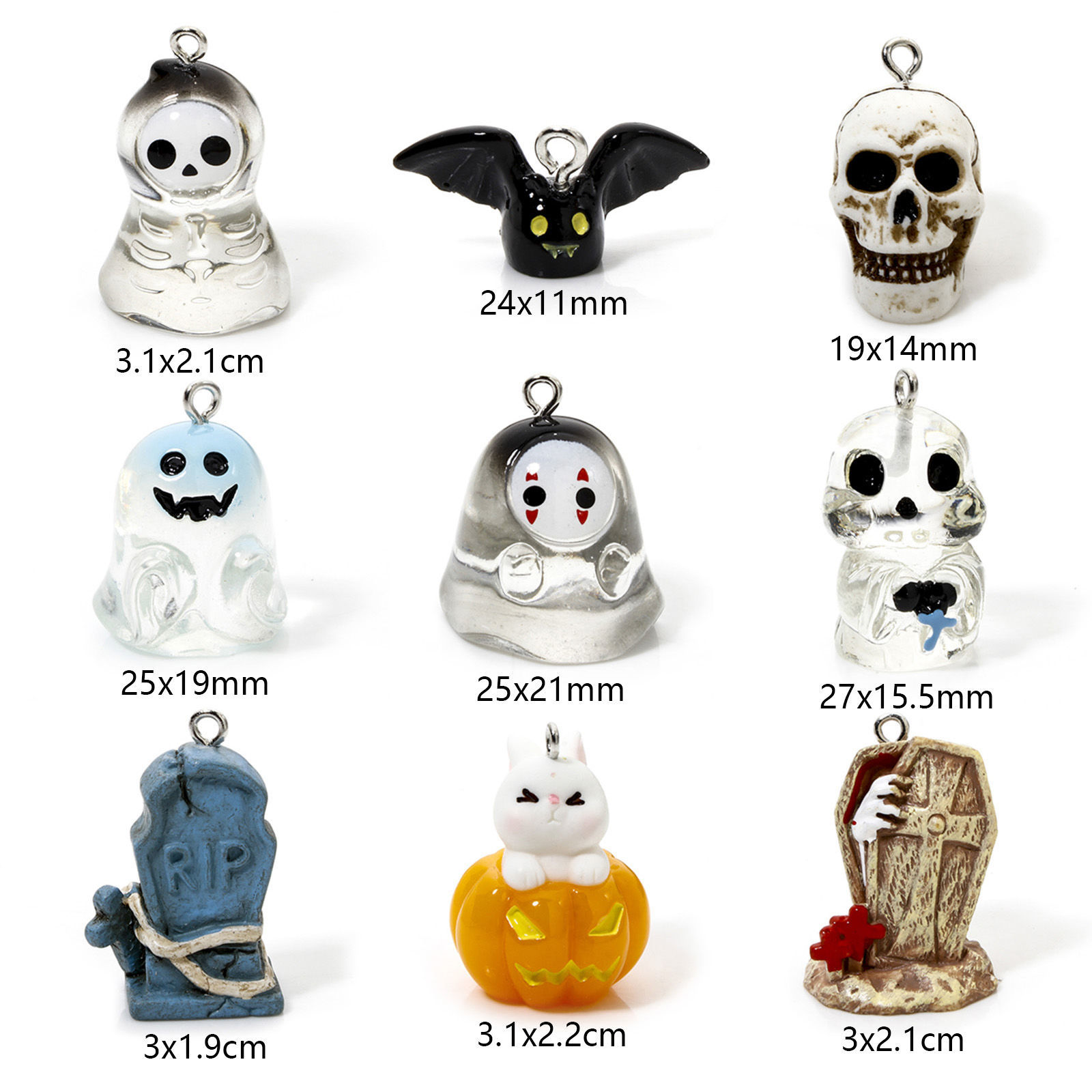 Picture of Resin Halloween Charms Multicolor 3D