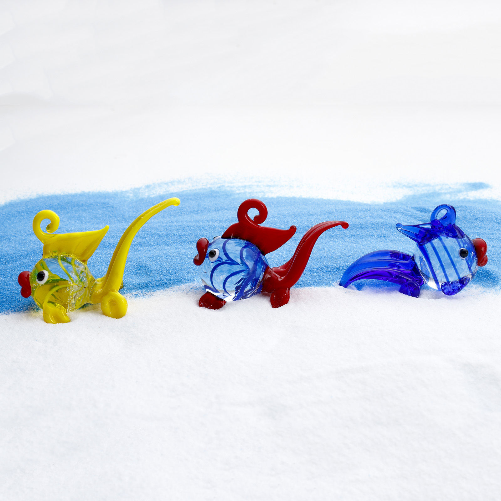 Picture of Lampwork Glass Ocean Jewelry Pendants Multicolor Goldfish 3D