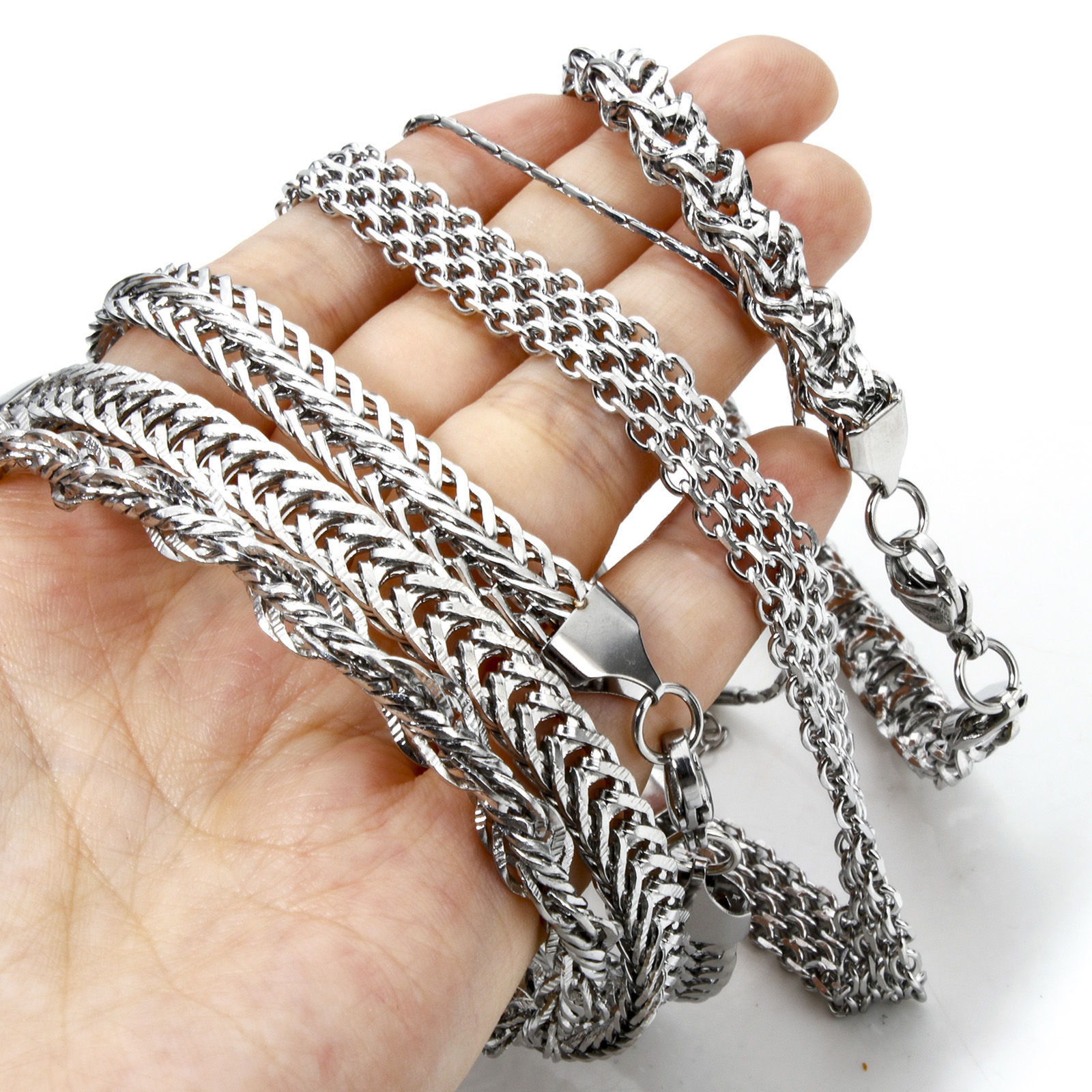 Picture of 304 Stainless Steel Men's Bracelets Silver Tone With Lobster Claw Clasp