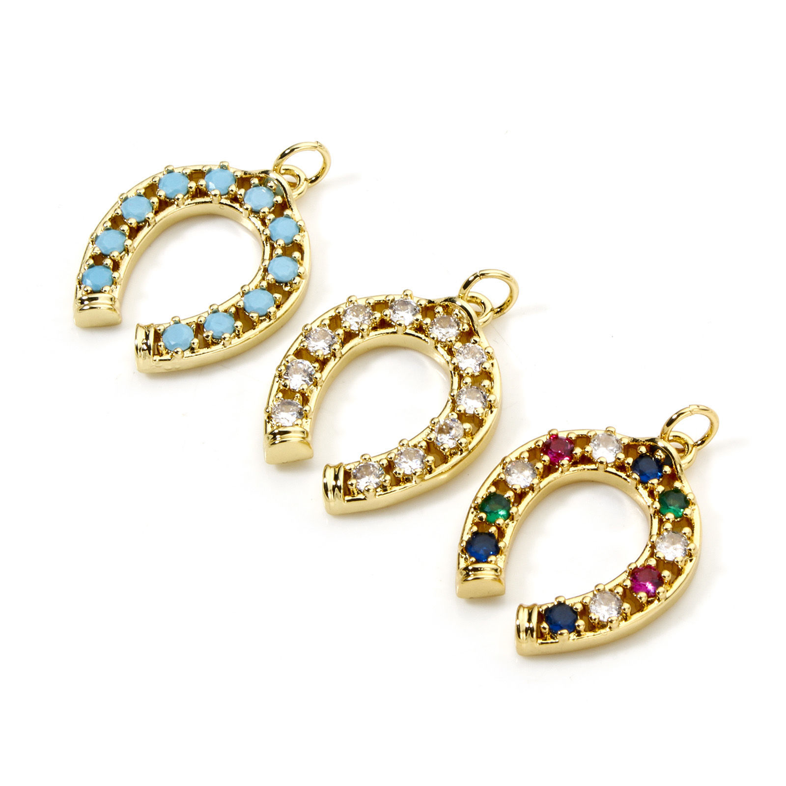 Picture of Brass West Cowboy Charmes 18K Gold Plated Luck Horseshoe 26mm x 18mm