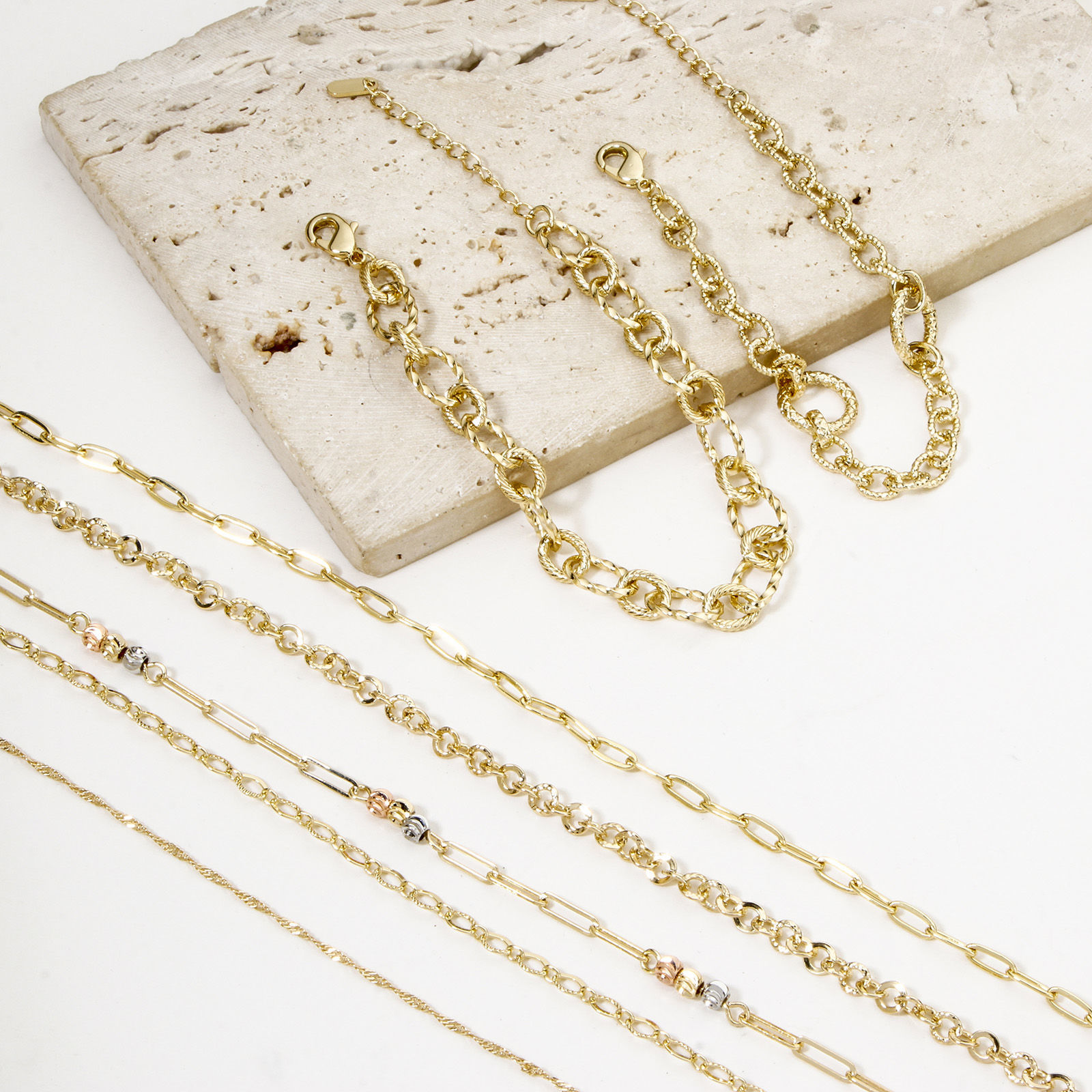 Imagen de 1 Unidad Respetuoso del Medio Ambiente Latón Sencillo Collares Cadenas 18K Oro Real Chapado Con Broche de Langosta