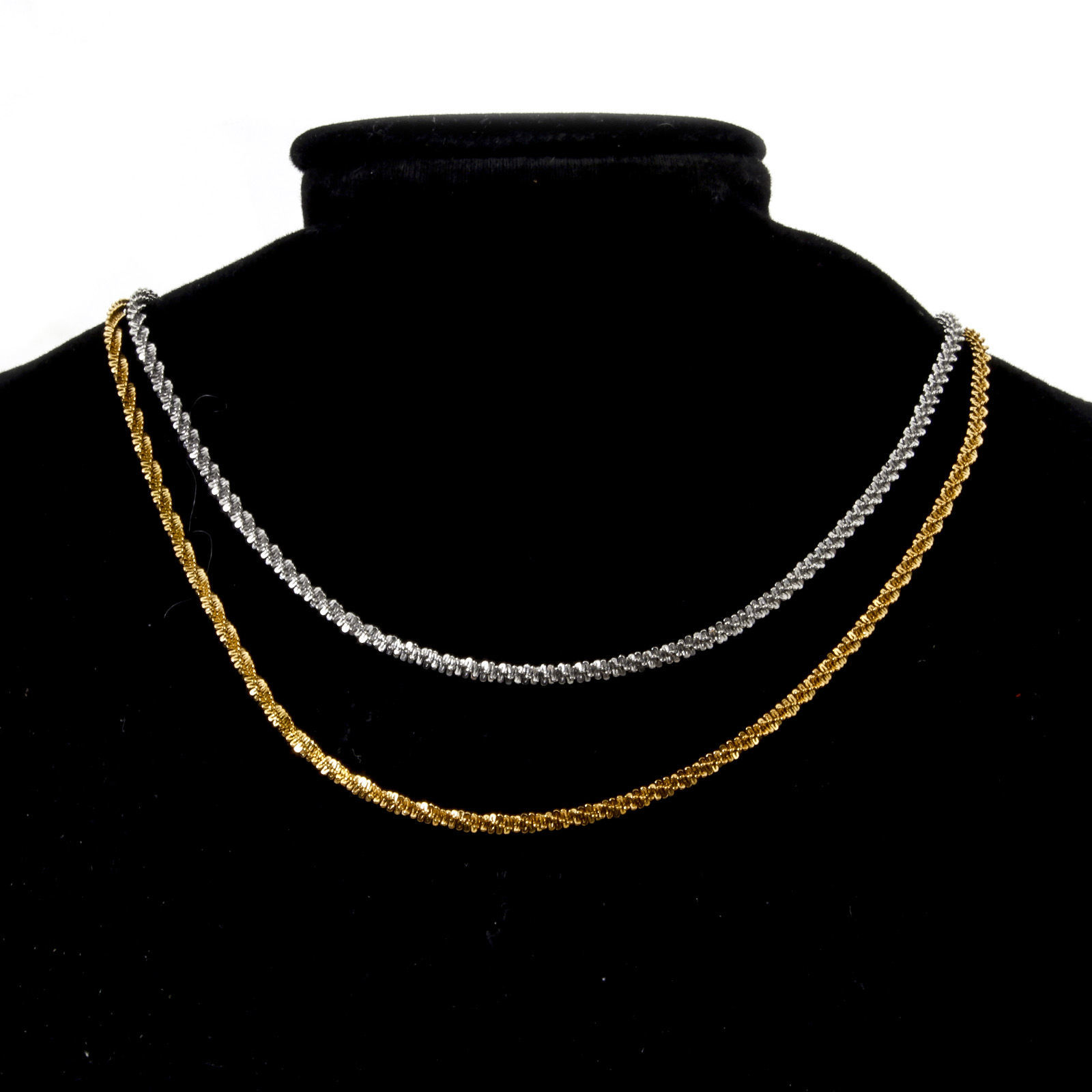 Imagen de 1 Unidad 304 Acero Inoxidable Cadena Paniculatal de Gypsophila Collares Con Broche de Langosta y Extensor Cadena 40cm longitud, Cadena: 2.5mm