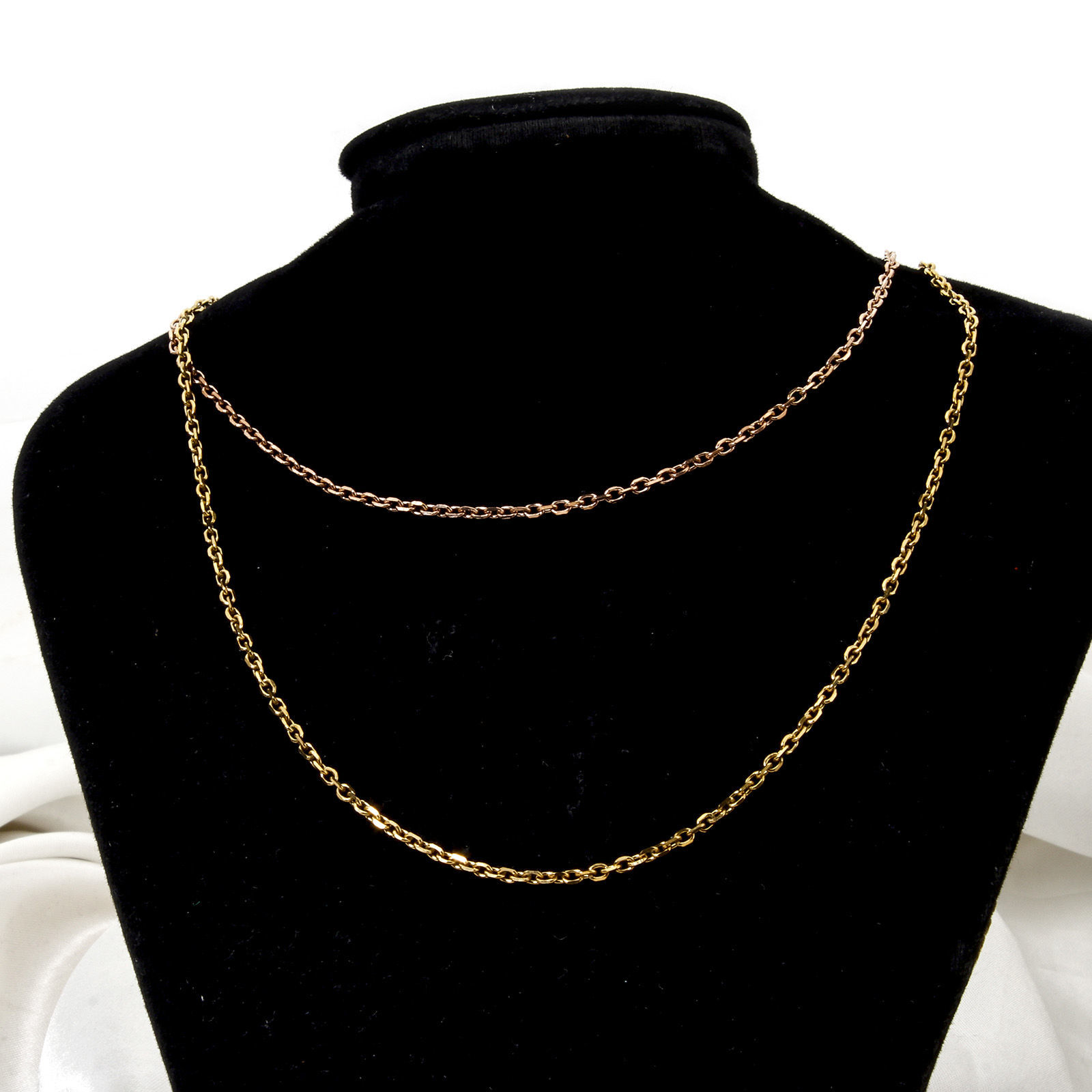 Imagen de 1 Unidad 304 Acero Inoxidable Cable Cadena Cruz Collares Con Broche de Langosta y Extensor Cadena 40cm longitud, Cadena: 2.2mm