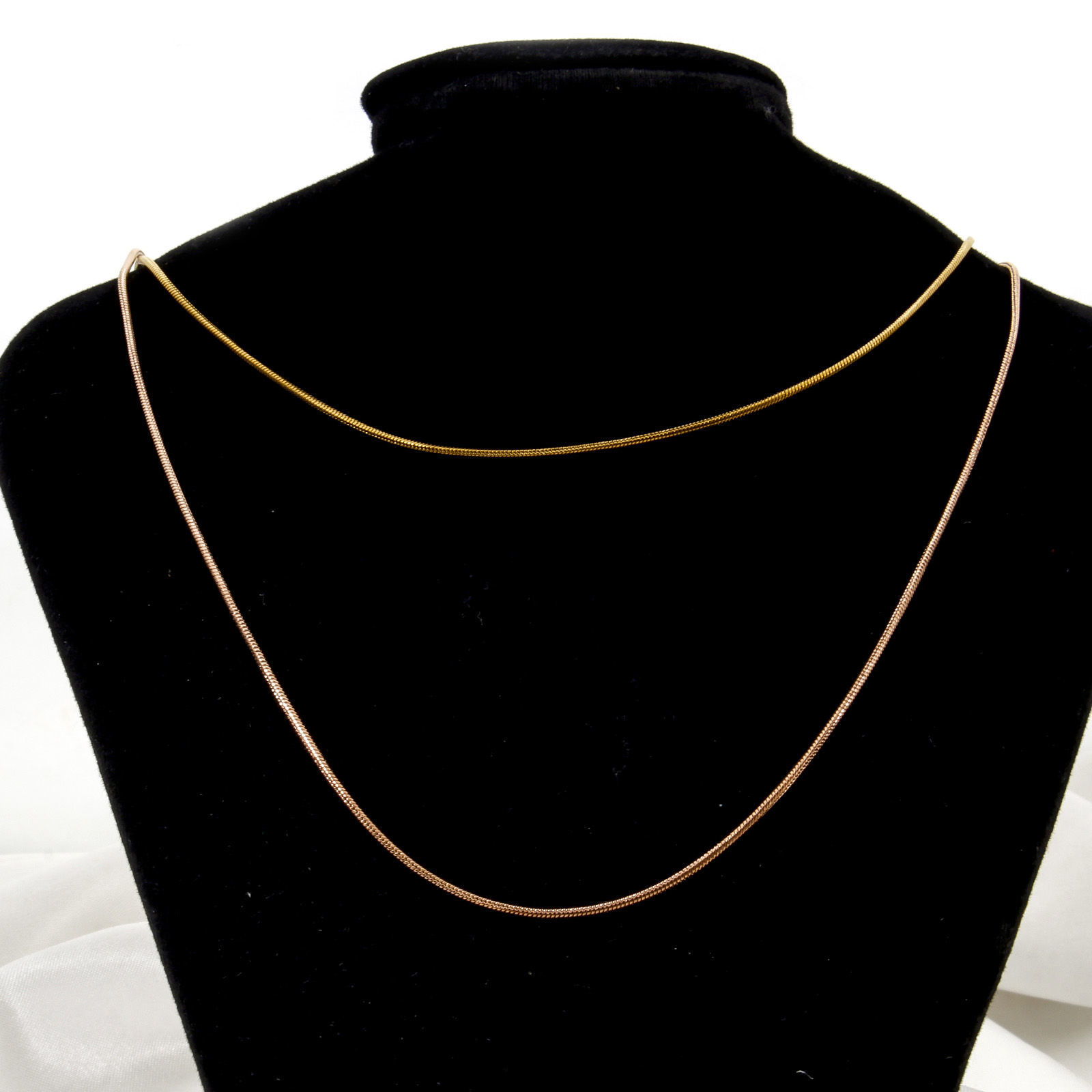 Imagen de 1 Unidad 304 Acero Inoxidable Cadena Serpiente Collares Con Broche de Langosta Cadena: 1.3mm