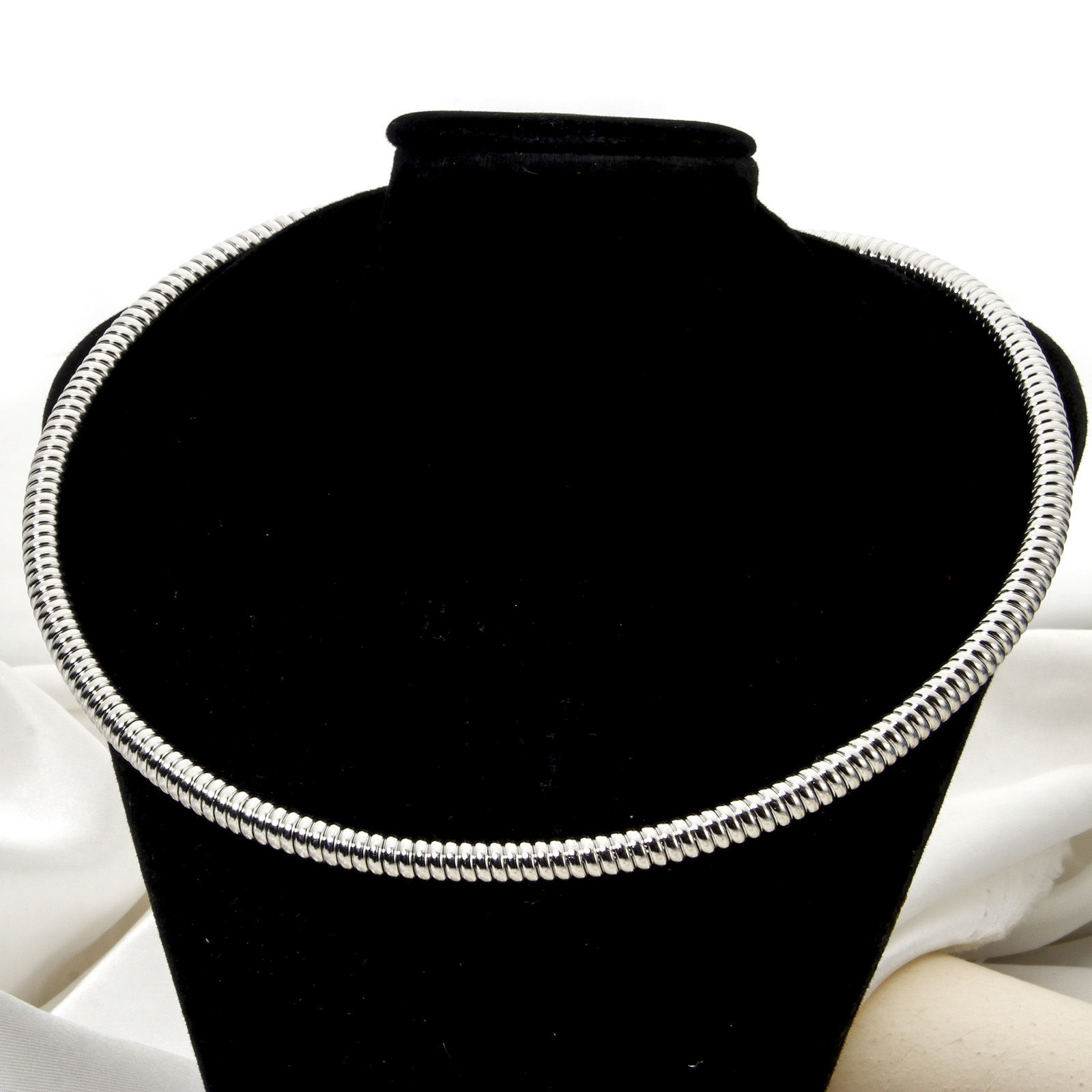 Imagen de 1 Unidad 304 Acero Inoxidable Collares Círculo Espiras 51cm longitud