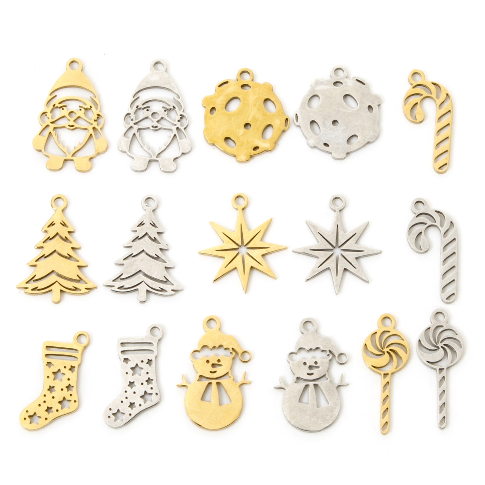 Picture of 304 Stainless Steel Christmas Charms Hollow