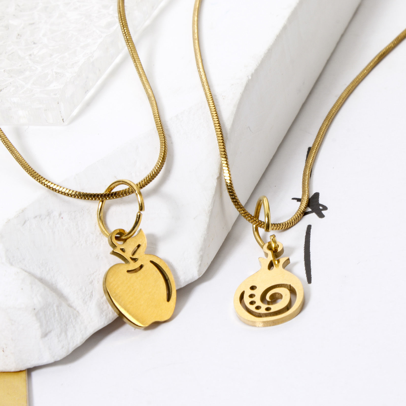 Bild von 304 Edelstahl Charms Obst Hohl