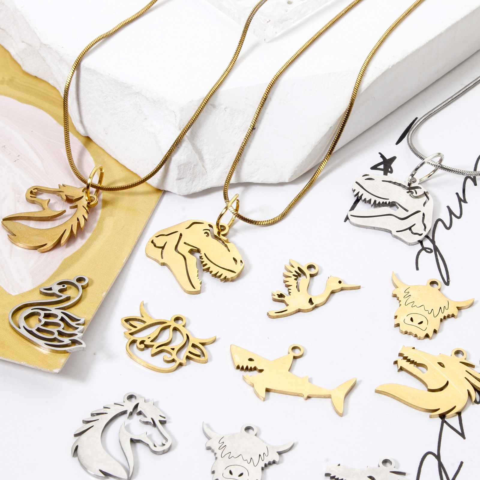 Bild von 304 Edelstahl Charms Tier Insekt Hohl