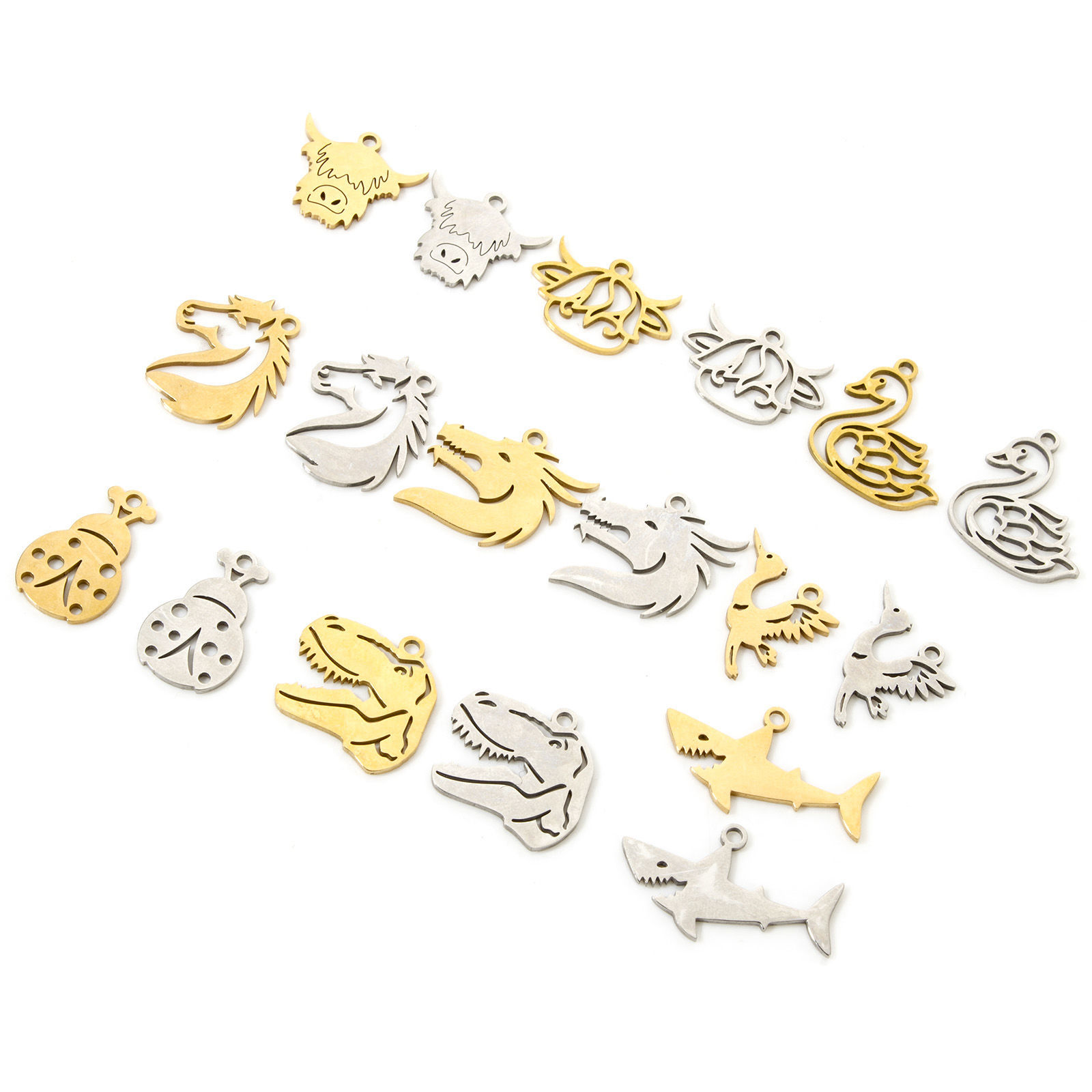 Bild von 304 Edelstahl Charms Tier Insekt Hohl